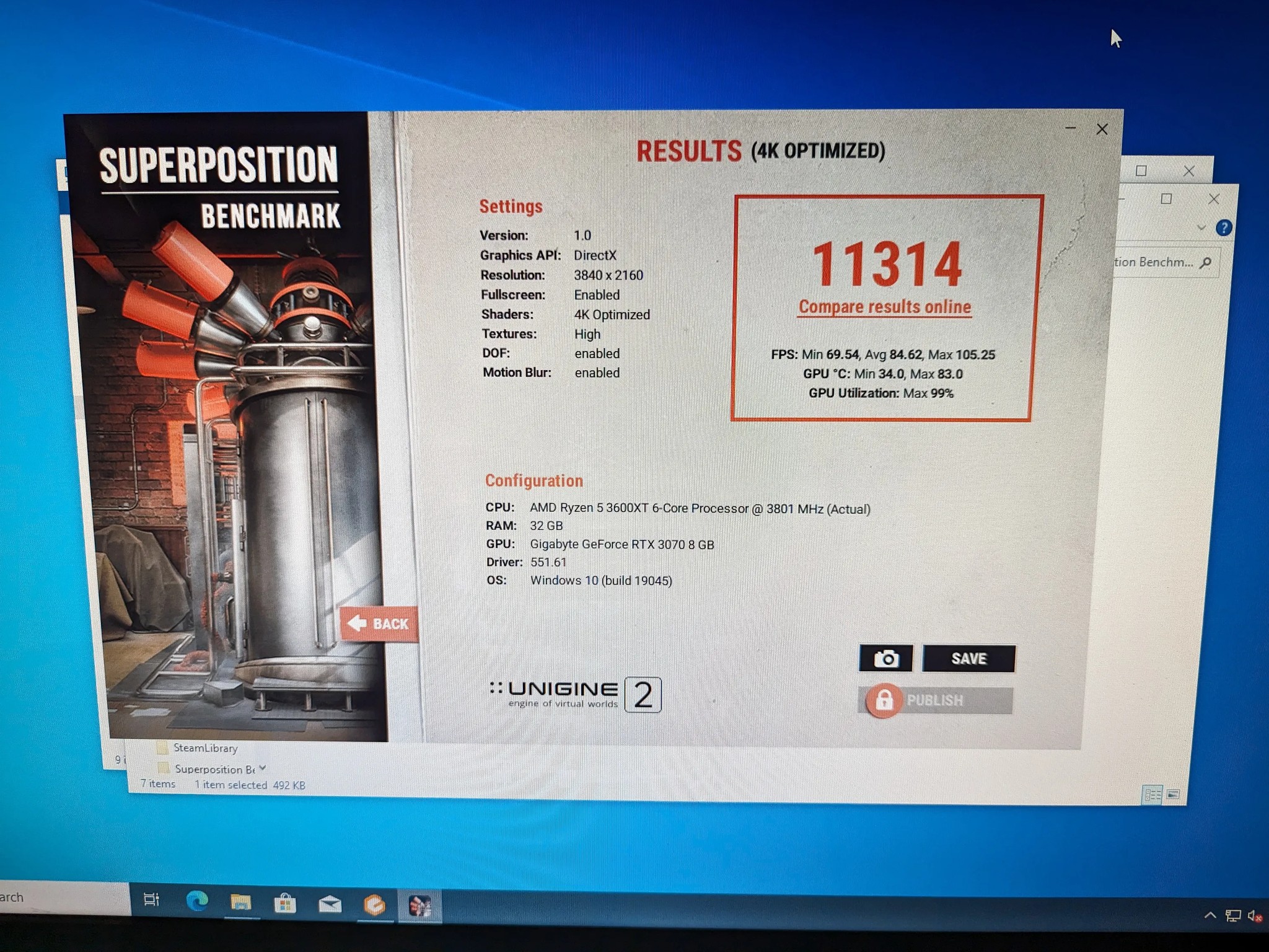 Orange Beast RTX 3070 Ryzen 5 3600XT 32GB RAM 2TB NVMe