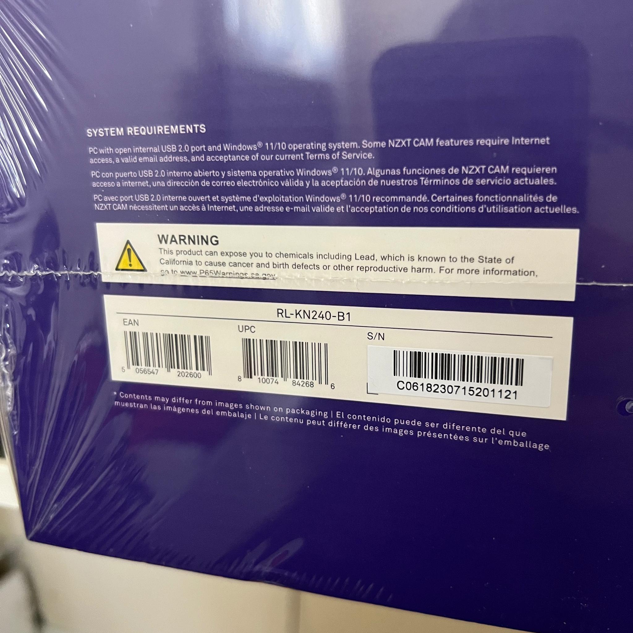 NZXT Kraken 240 2x120mm AiO Liquid CPU Cooler - Matte Black