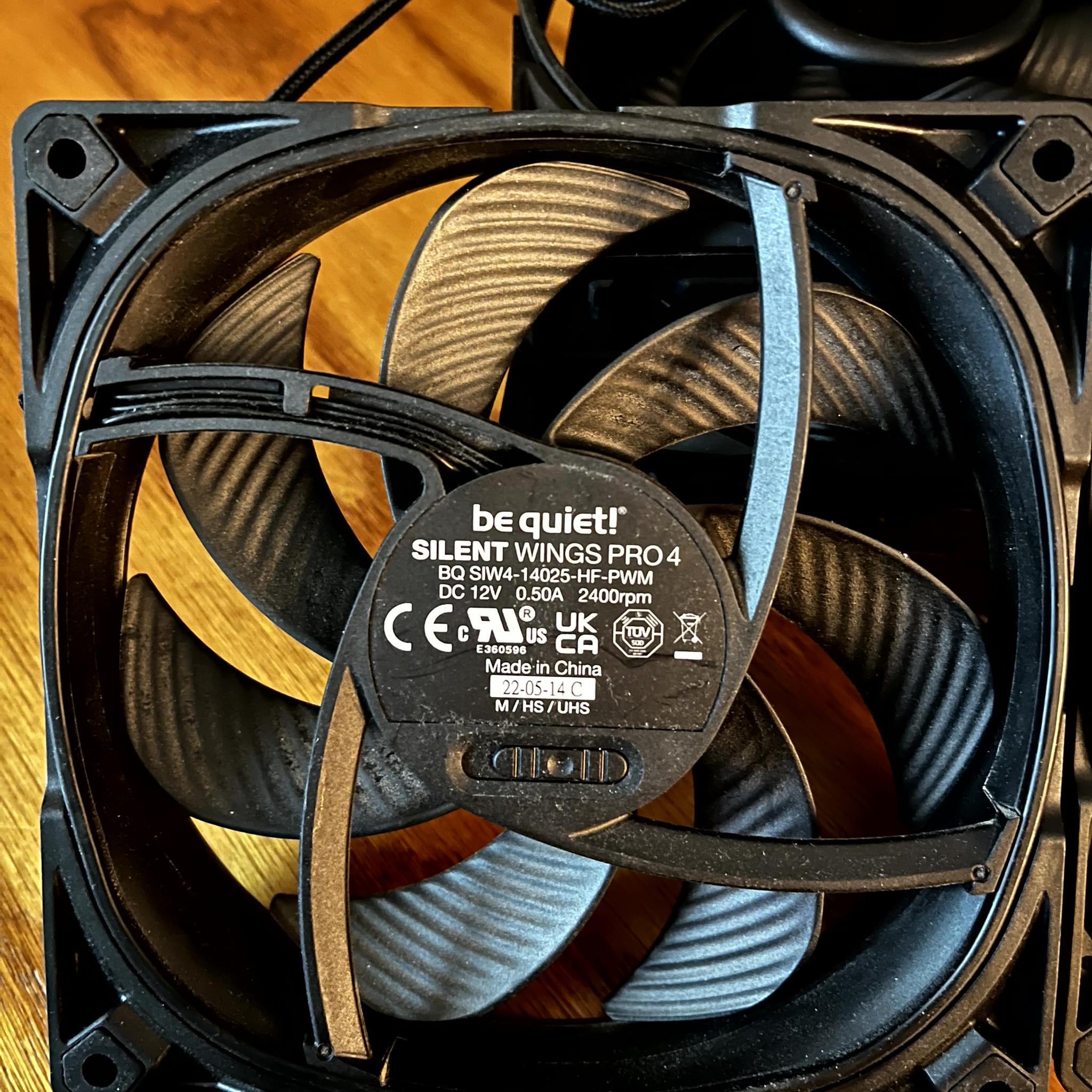 be quiet! Silent Wings Pro 4 140mm black (total of 15 fans)