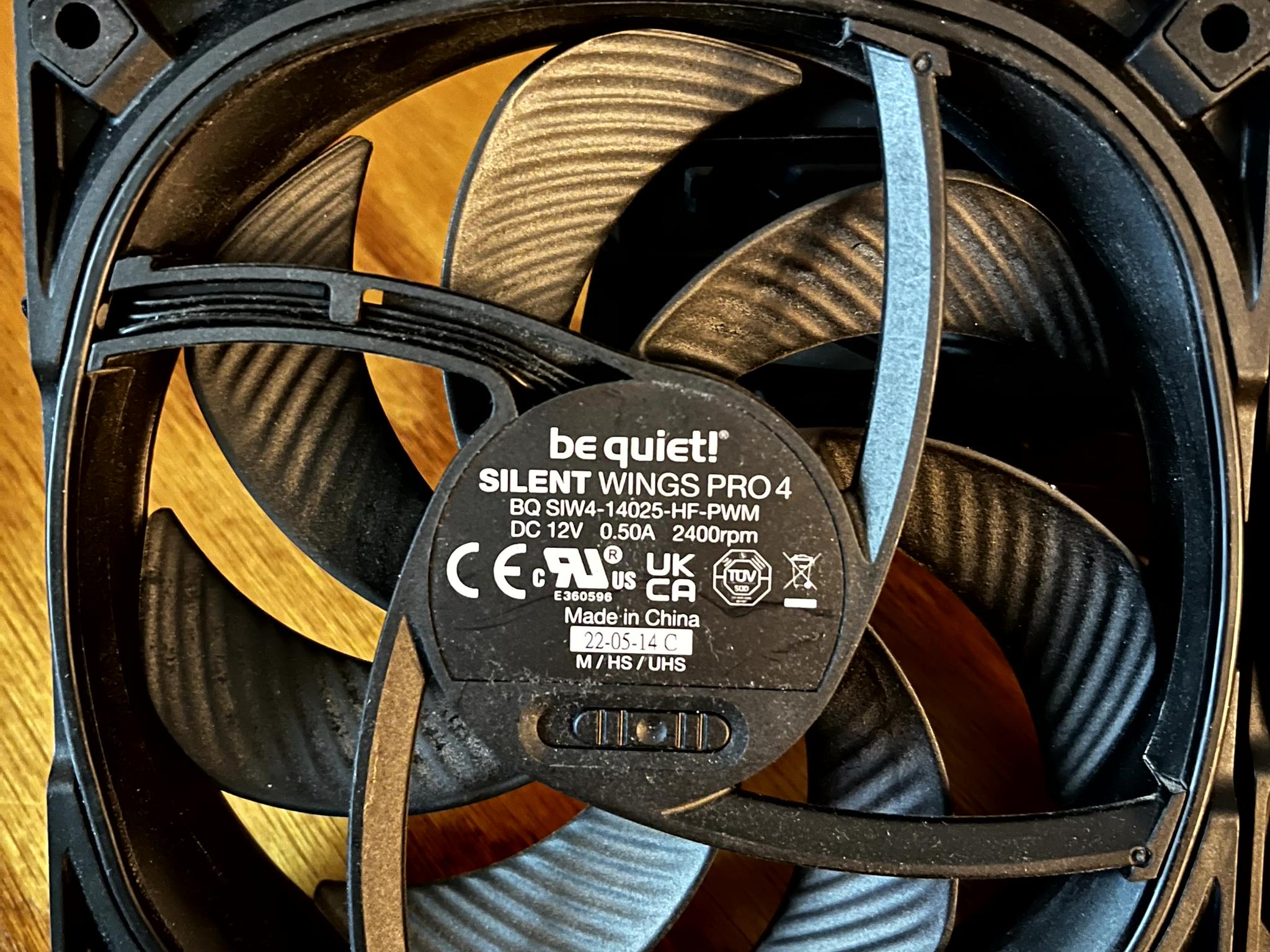 be quiet! Silent Wings Pro 4 140mm black (total of 15 fans)