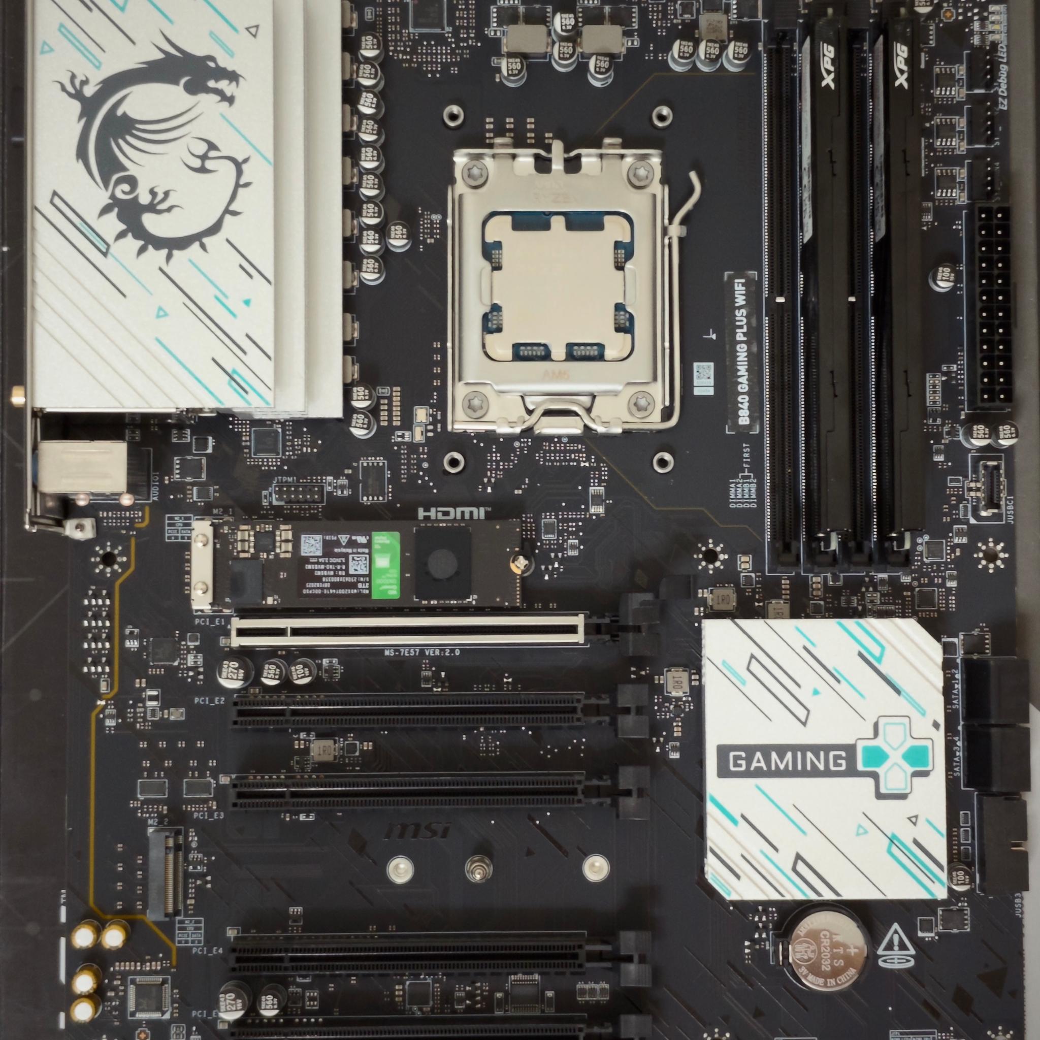 Ryzen 9 9900X Gaming PC Bundle (NO GPU) | MSI B840 | 32GB DDR5-6000 | 2TB NVMe | 360mm AIO | 750W