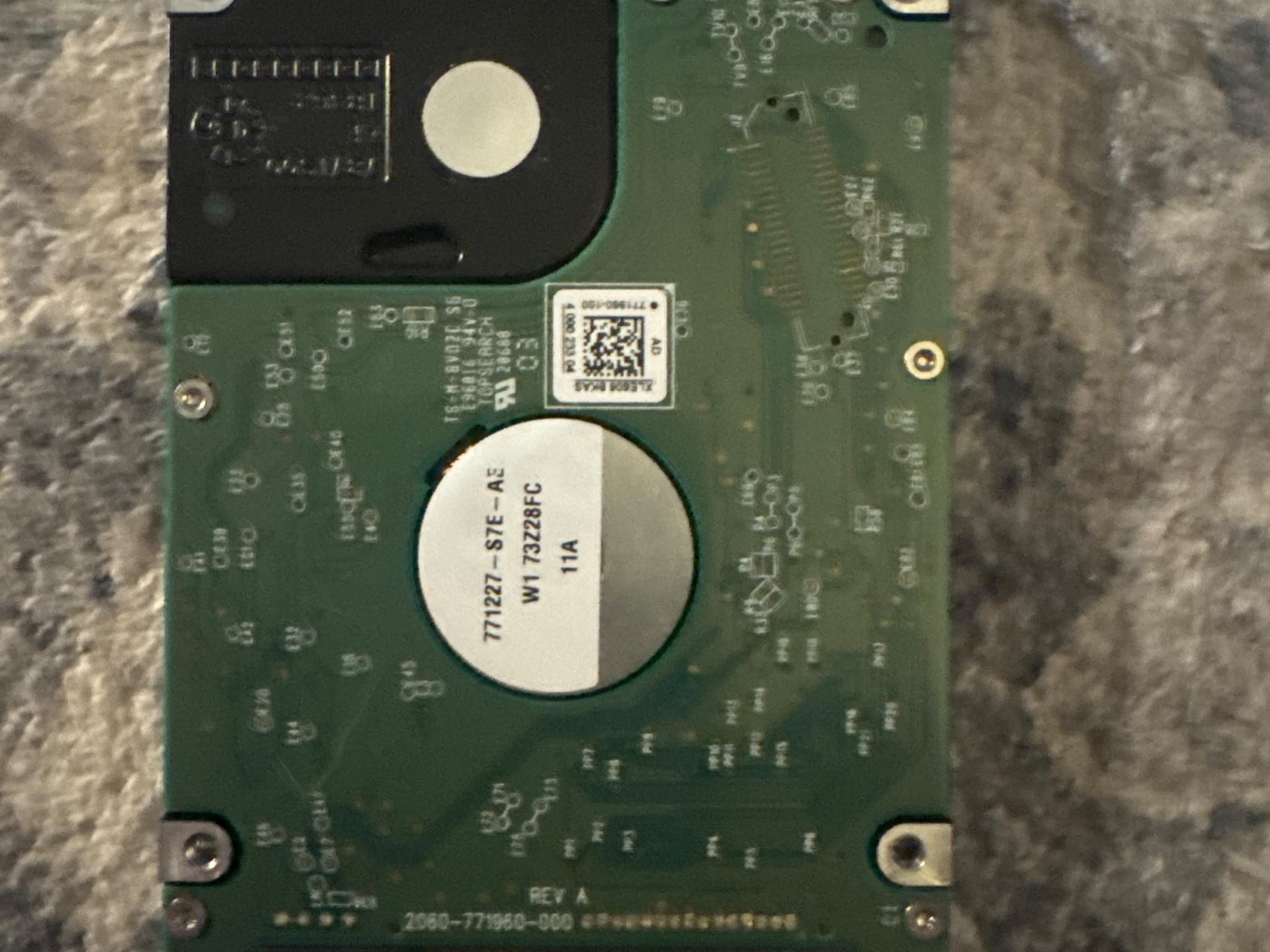 1TB Western Digital 2.5” HDD WD10JPCX