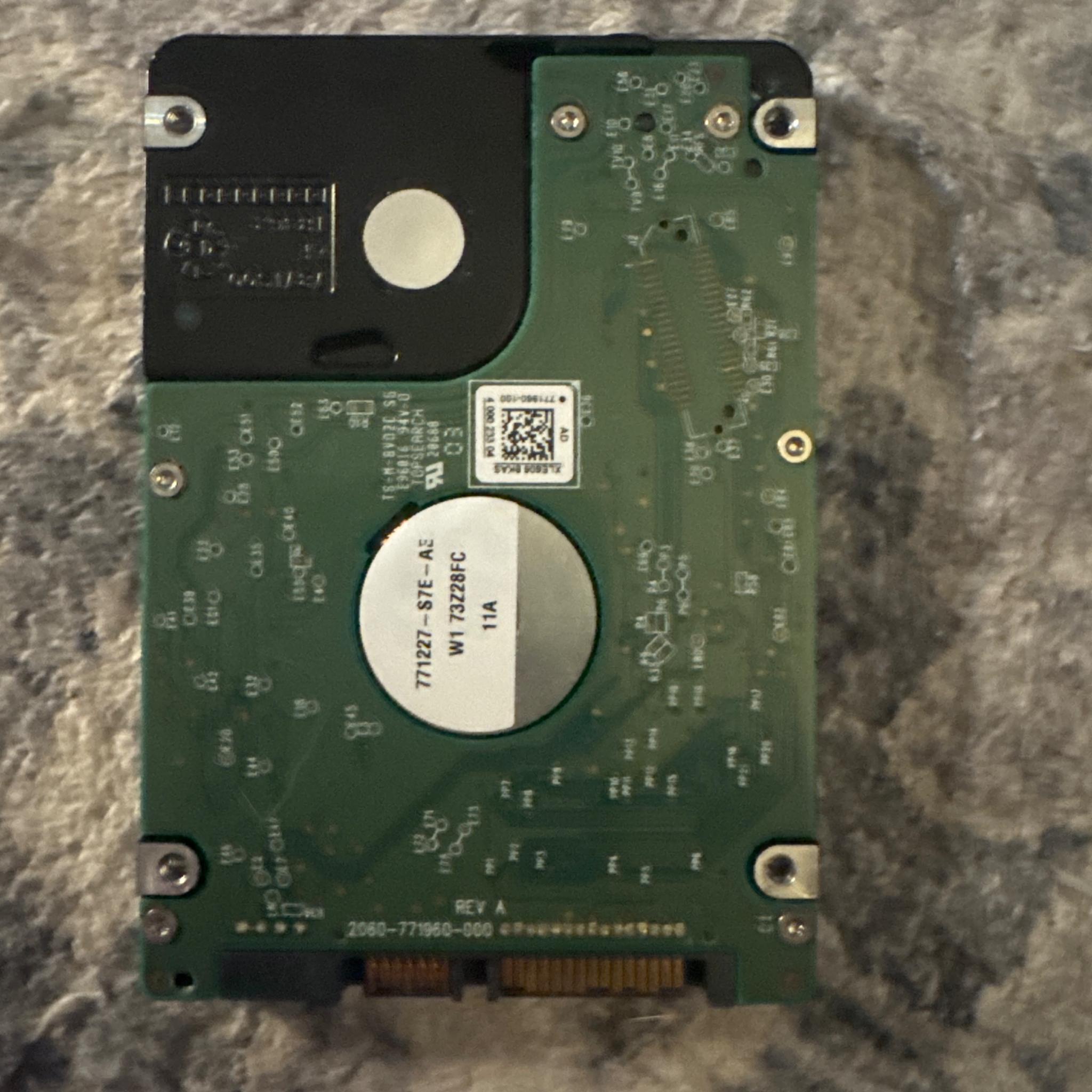 1TB Western Digital 2.5” HDD WD10JPCX