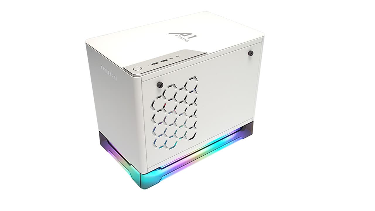 InWin A1 PRIME WHITE Mini-ITX Tower built in 750w 80+ Gold ATX PSU Computer Case