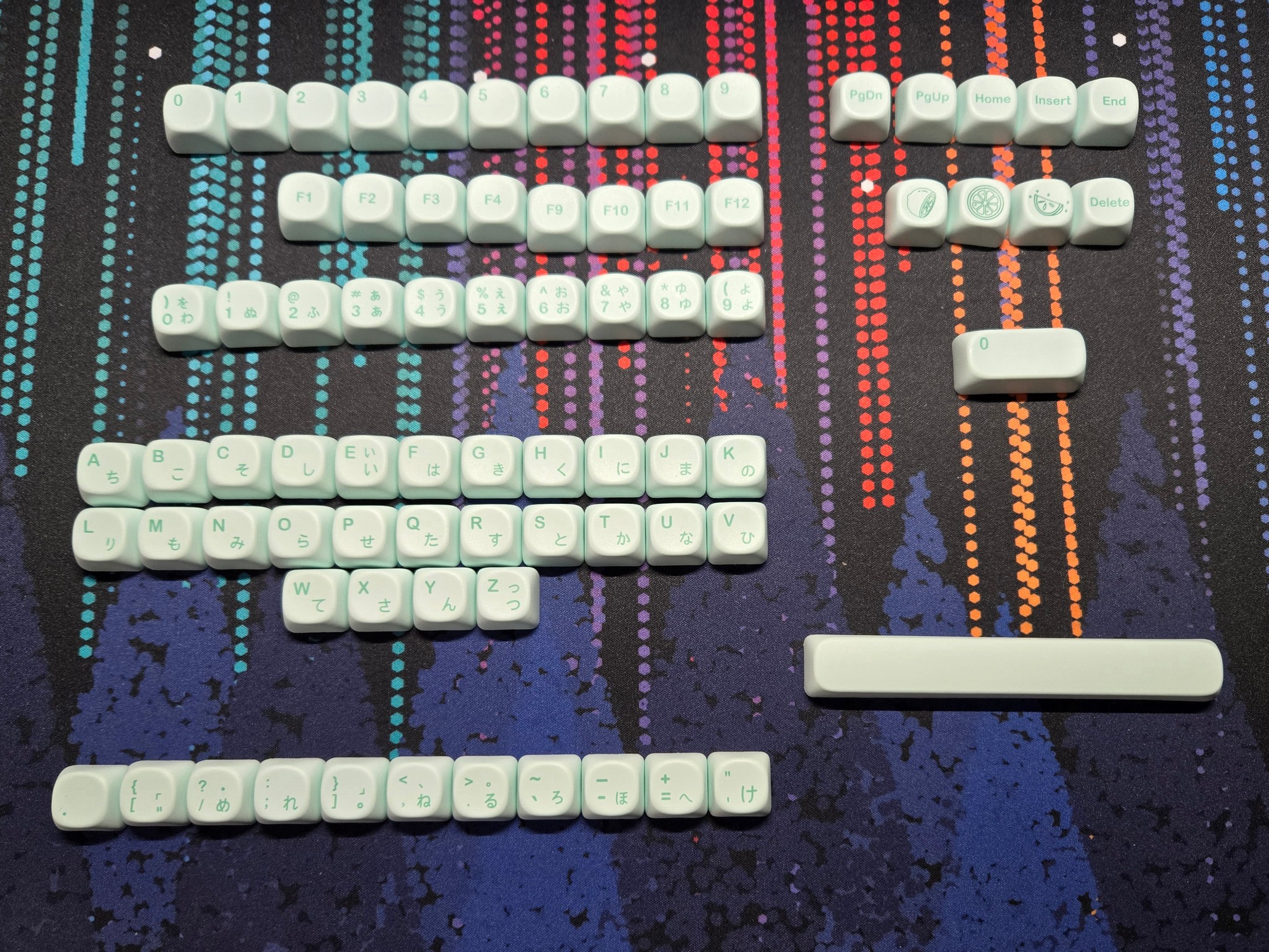 Mint Green Japanese Keycaps