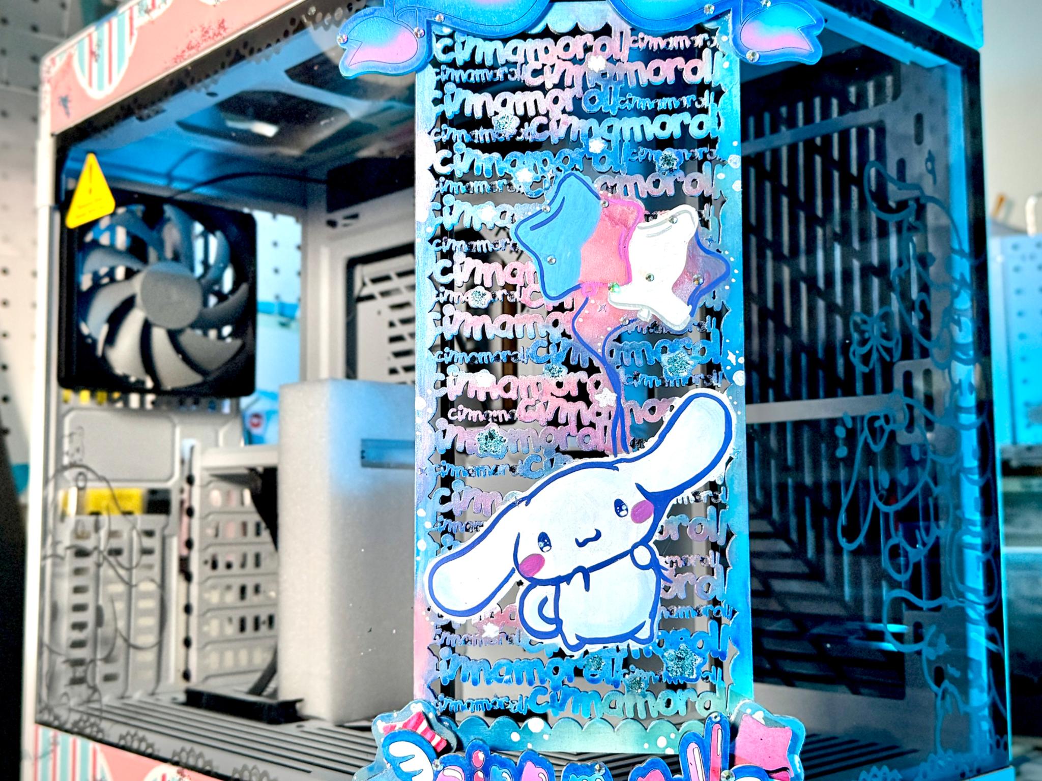 Cinnamoroll Pastel Candy Themed Custom PC Case
