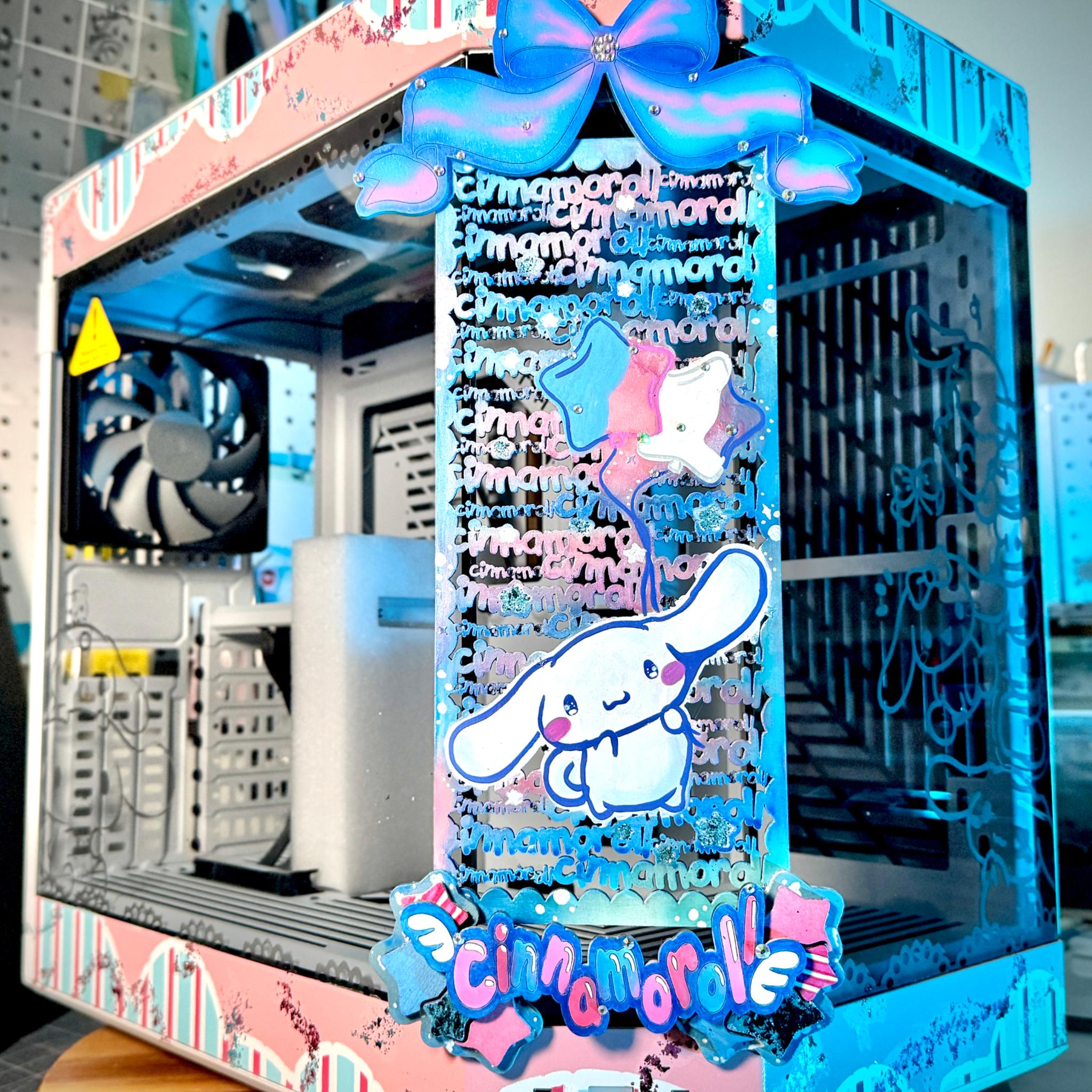 Cinnamoroll Pastel Candy Themed Custom PC Case