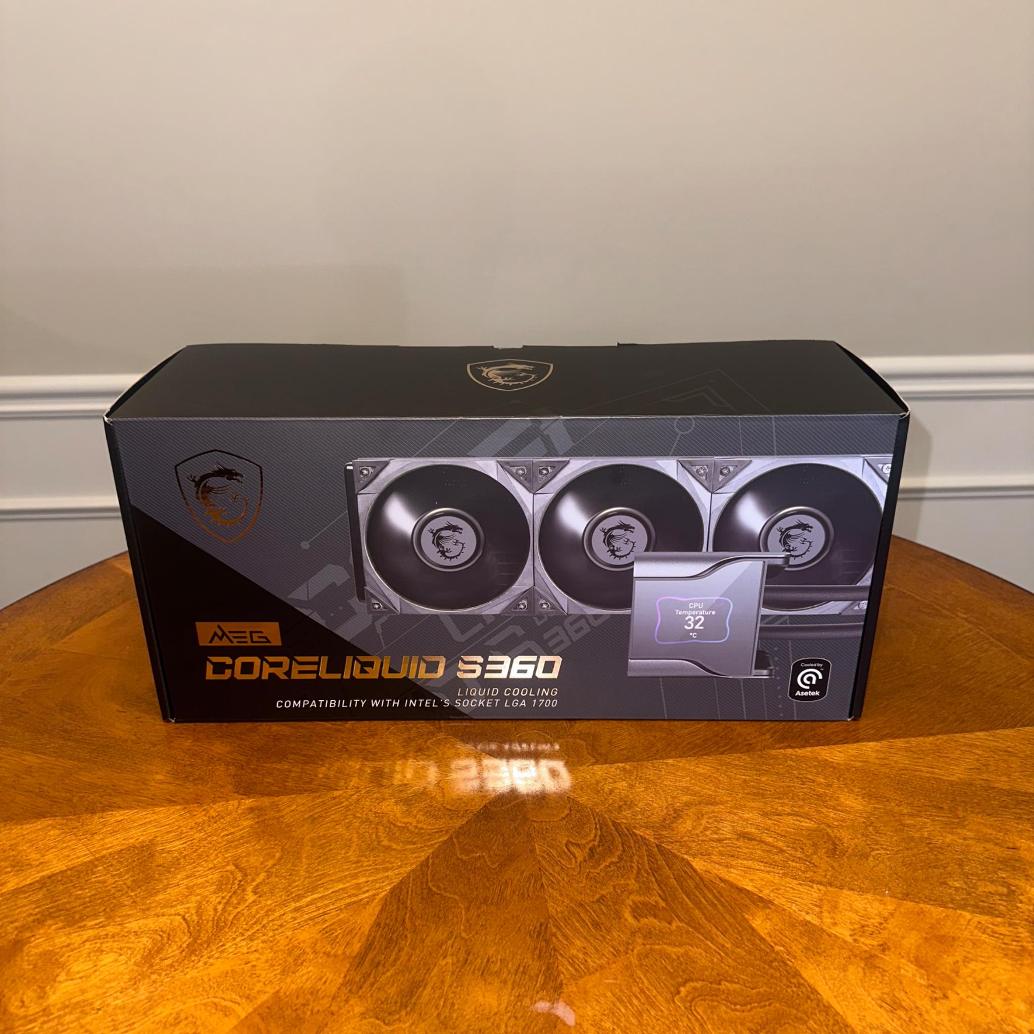 ✨On Sale!🔥 MSI MEG CORELIQUID S360 CPU Water Cooling Fan