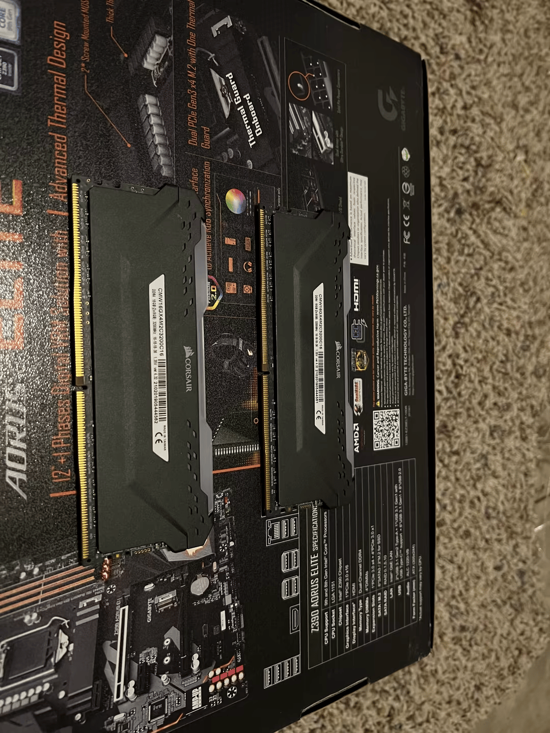 Corsair Vengeance (2x8GB) 16GB DDR4 3200Mhz