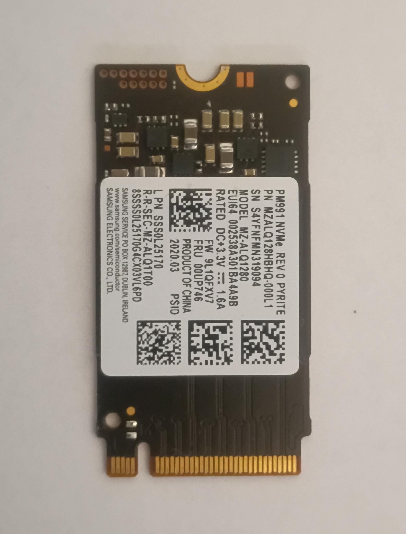 Samsung MZ-ALQ1280 128GB M.2 2242 NVMe SSD