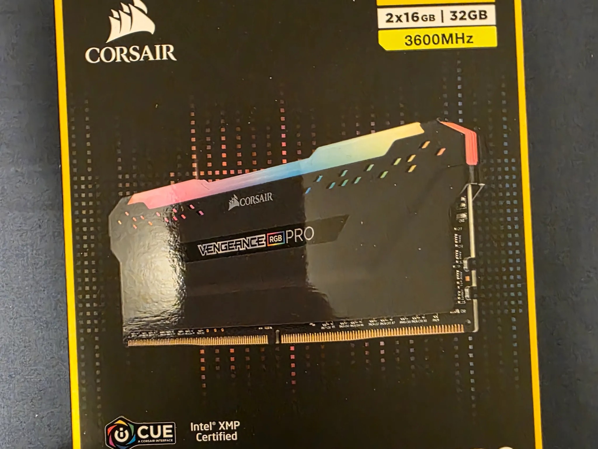 CORSAIR VENGEANCE RGB PRO 32GB (2x16GB) DDR4 3600MHz RAM Kit - Like New