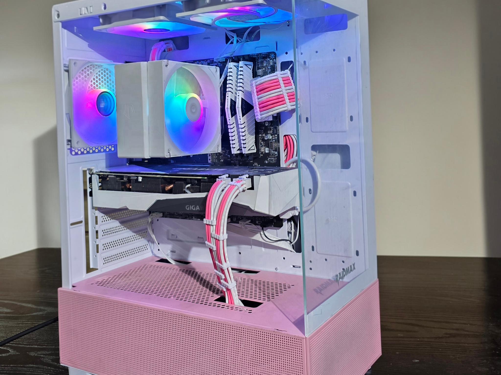 🌸🔥 **Pink/White Gaming PC – RTX 3070 | Ryzen 5 5500 | ARGB Build** 🔥🌸