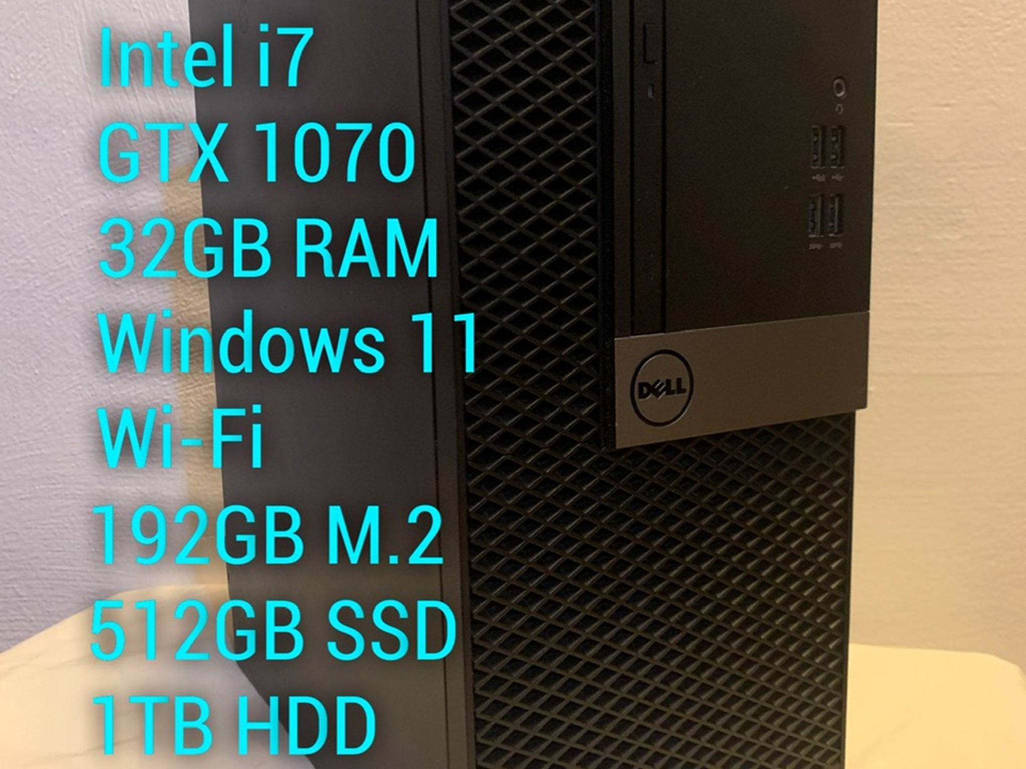 Budget Gaming Rig i7 GTX1070 32GB RAM WIN11 700GB SSD 1TB HDD WiFi 500w PSU - FREE SHIPPING