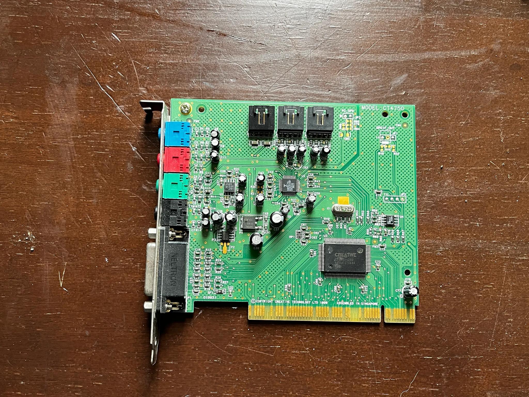Creative Labs Sound Blaster 128 PCI Sound Card Model CT4750