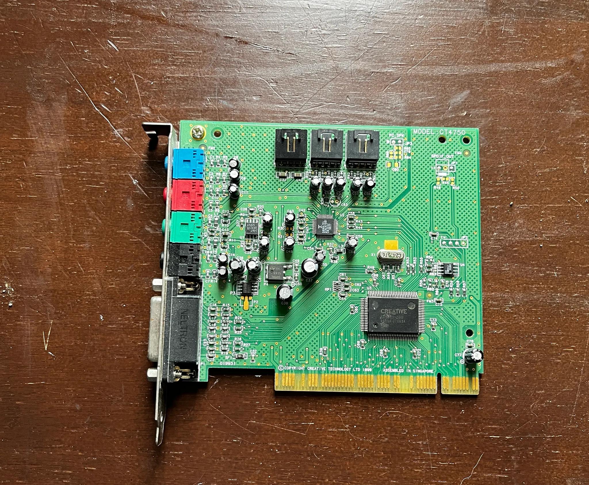 Creative Labs Sound Blaster 128 PCI Sound Card Model CT4750