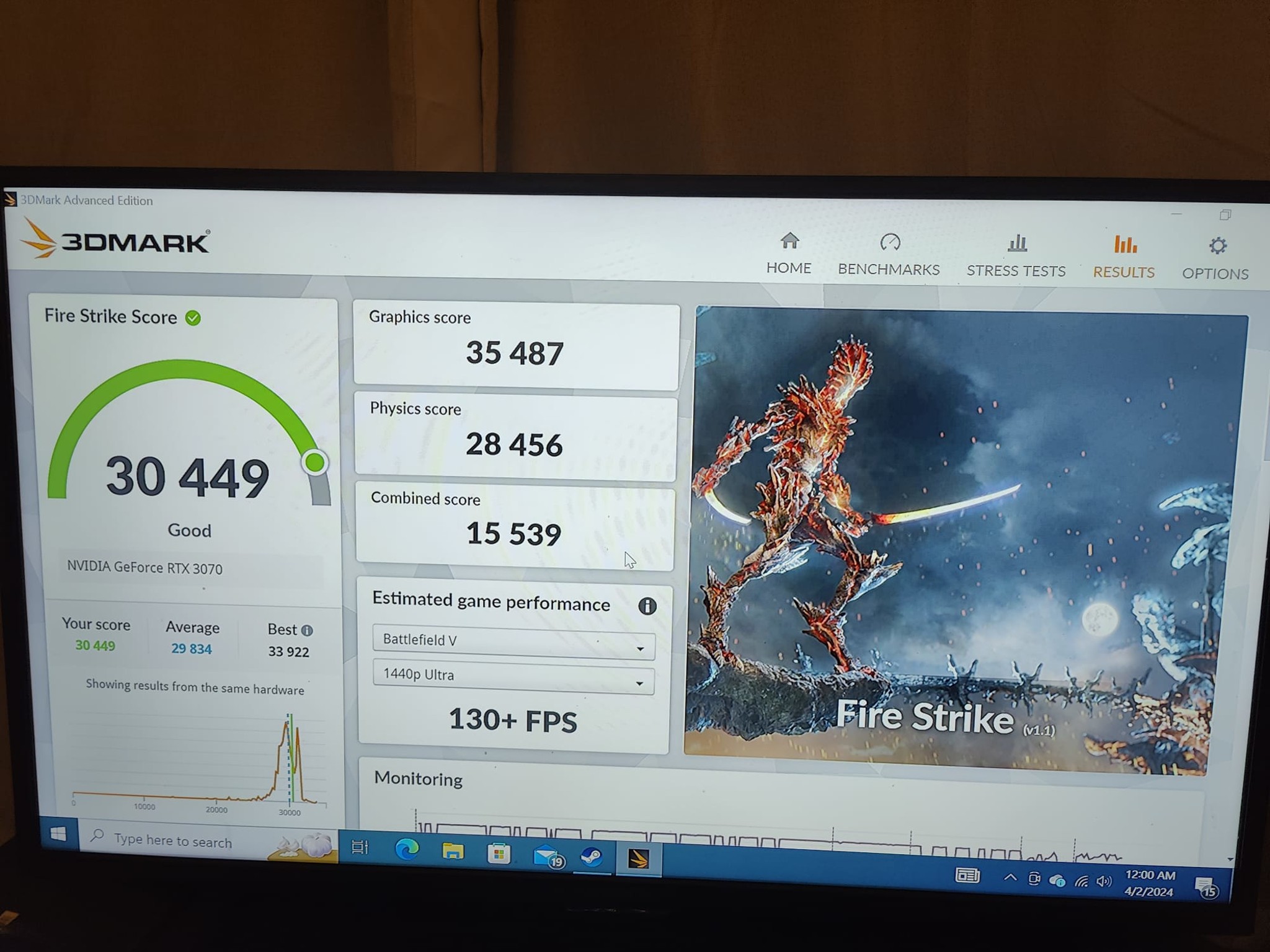 AMD Ryzen 7 5700x (8 Core/ 16 Threads), Zotac Nvidia rtx 3070 amp holo
