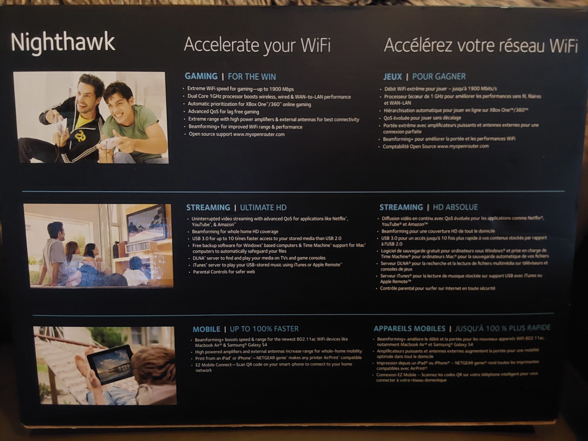 NETGEAR NIGHTHAWK R7000 AC1900 Smart WiFi Router
