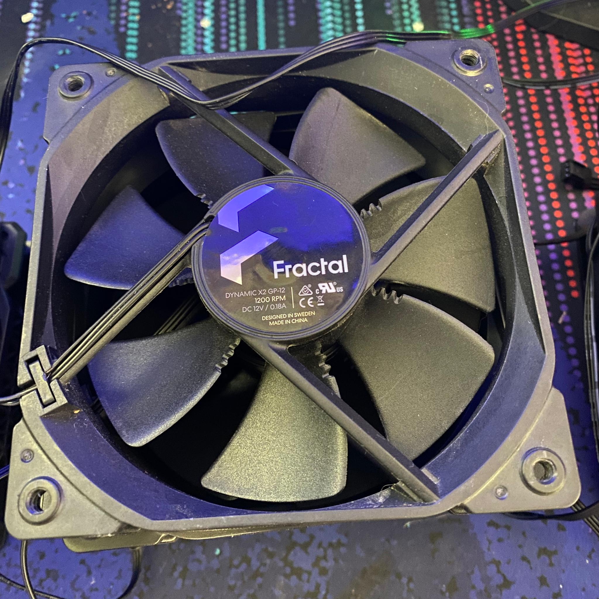 5x Fractal Design X2 GP 12 Black Case Fans