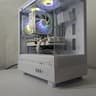 White-Themed Gaming PC – RX 580 | Ryzen 7 1700 | 16GB RAM | 500GB NVMe SSD