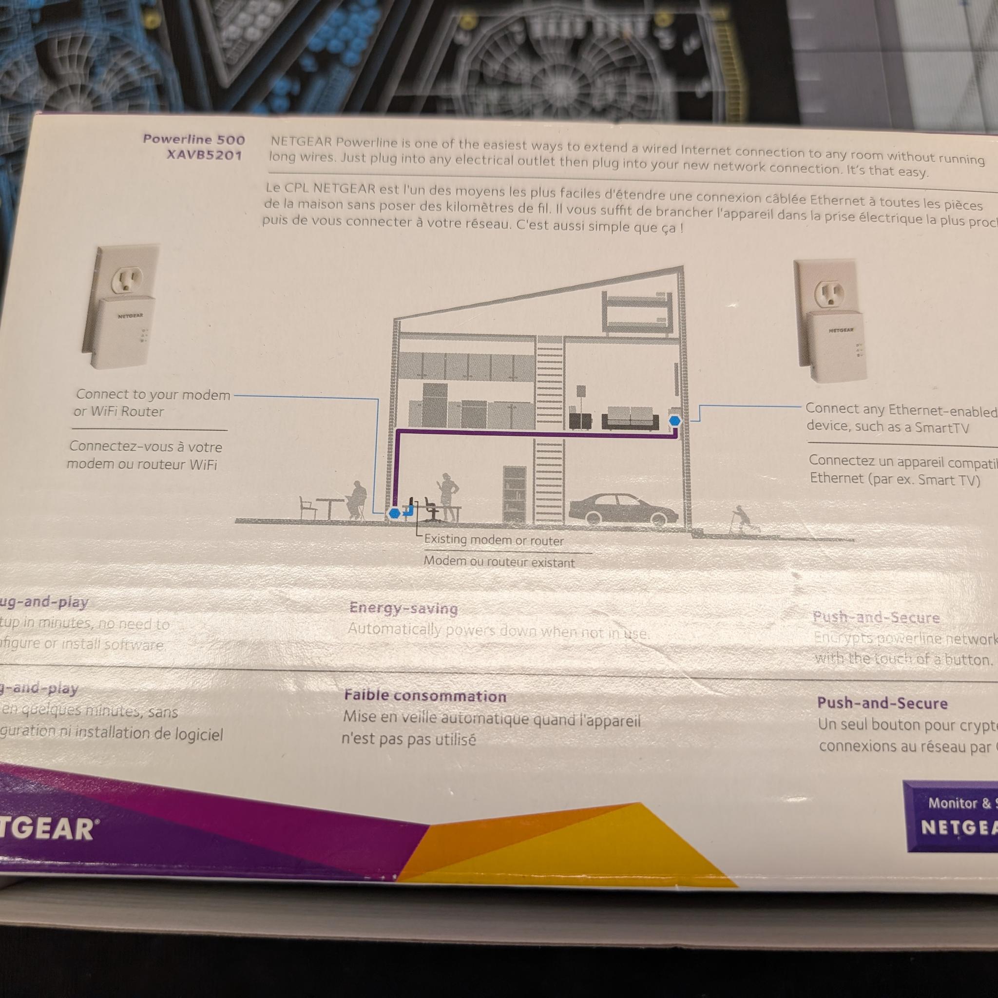 Netgear Powerline 500 Adapter (XAV5201v2)