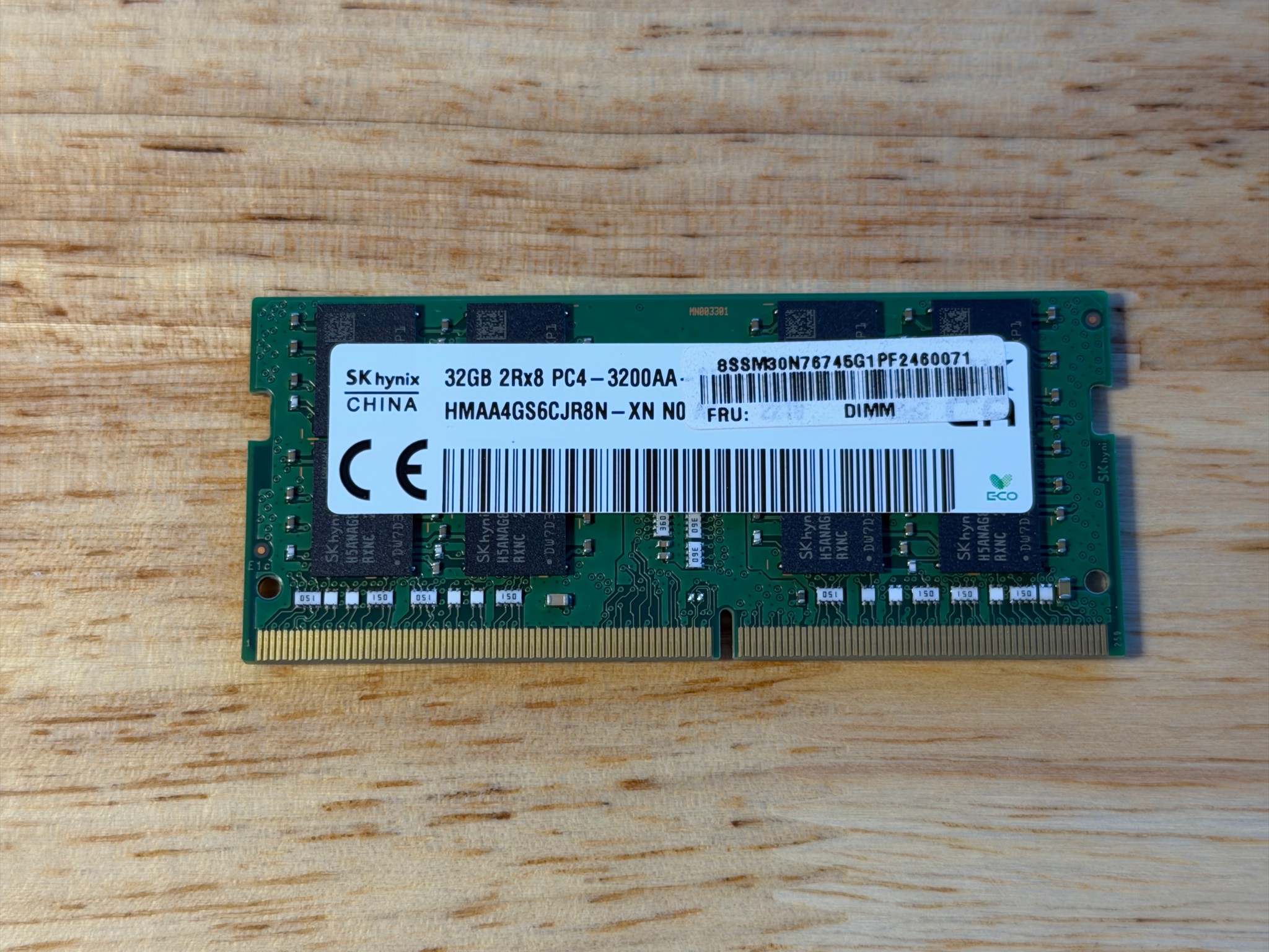 32GB SODIMM 3200MHz RAM SK Hynix
