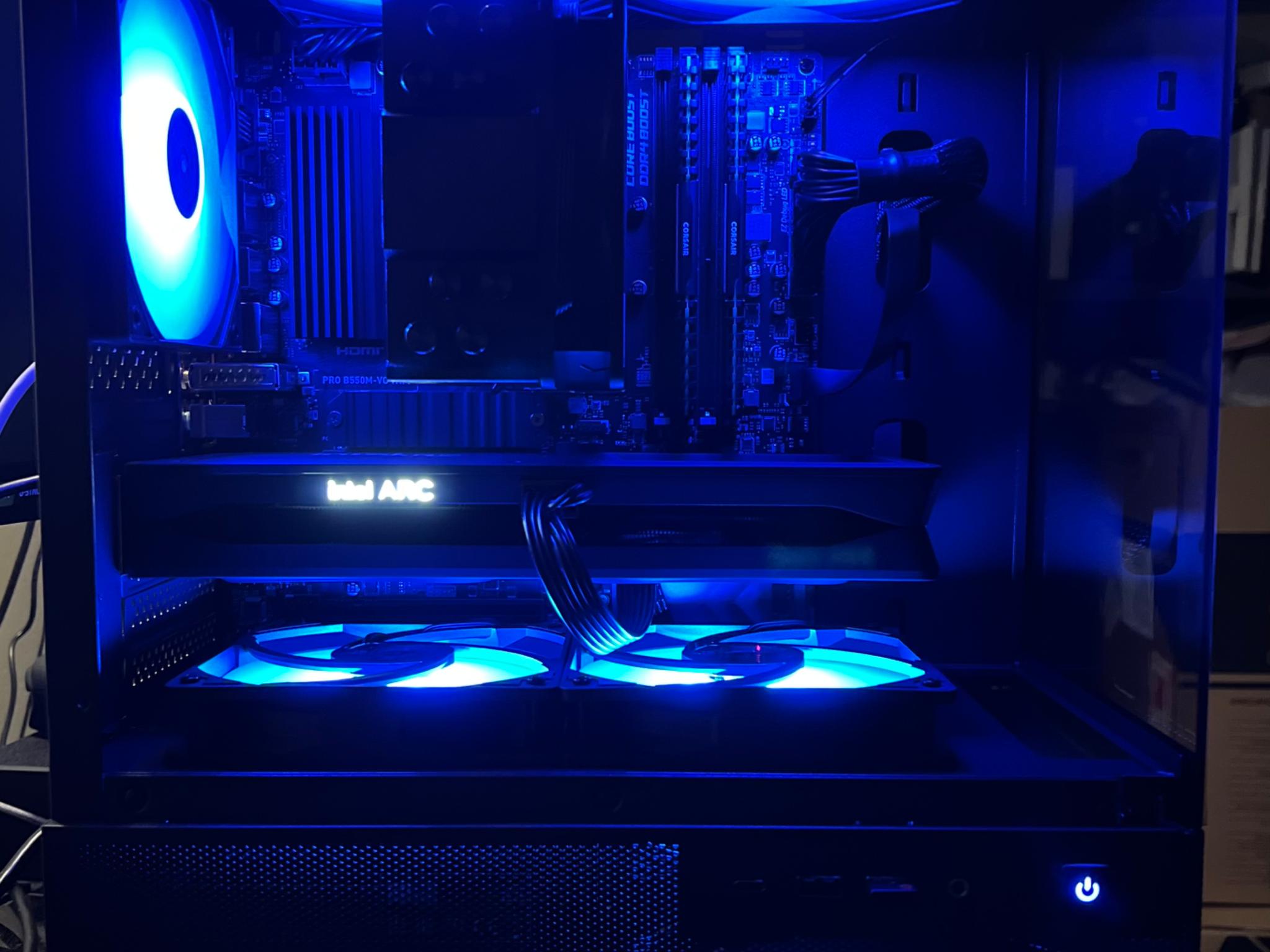 Team Blue 💙 Ryzen 7 5700x/Intel Arc B580 12 GB/32 GB DDR4/1.5 TB/All new parts!