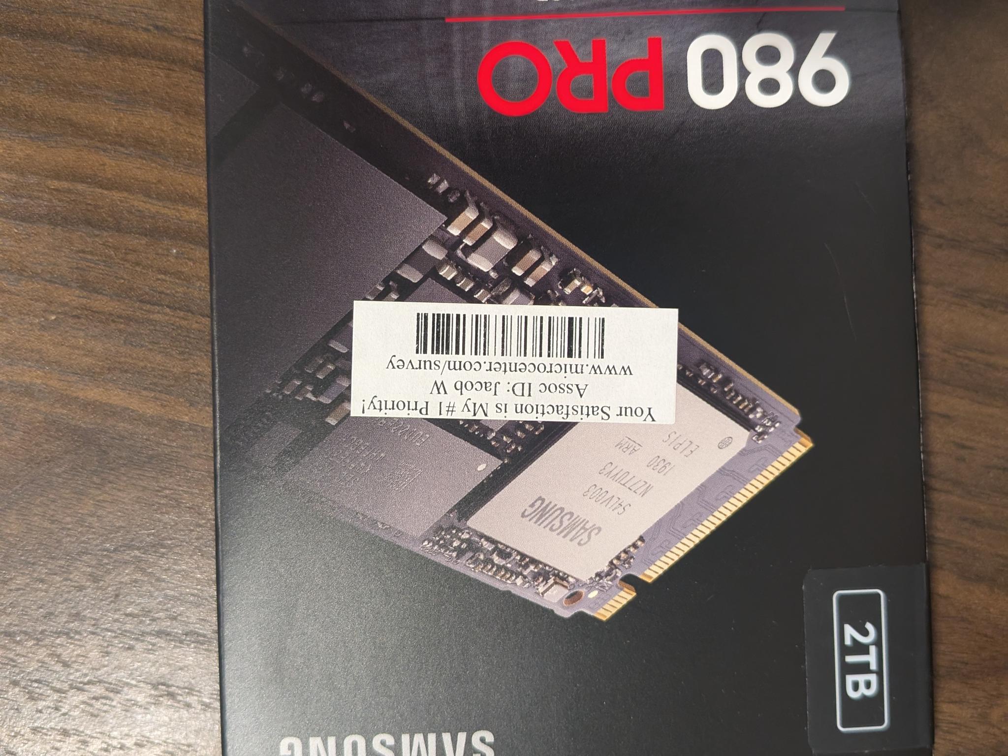Samsung 980 Pro 2tb