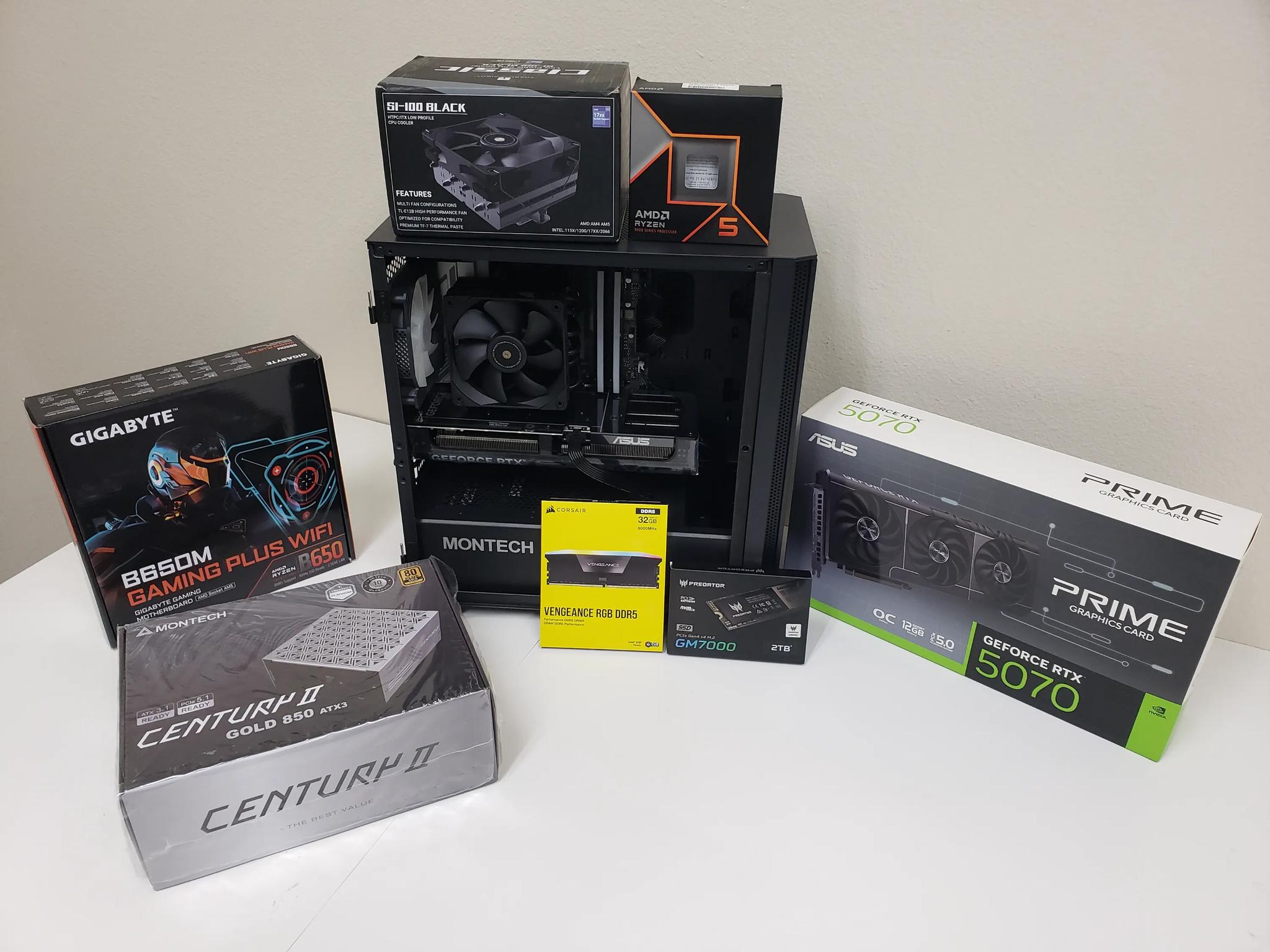 PC Sale! Ryzen 5 9600X, RTX 5070, 32GB-DDR5 6000, 2TB SSD NVMe, 850W PSU