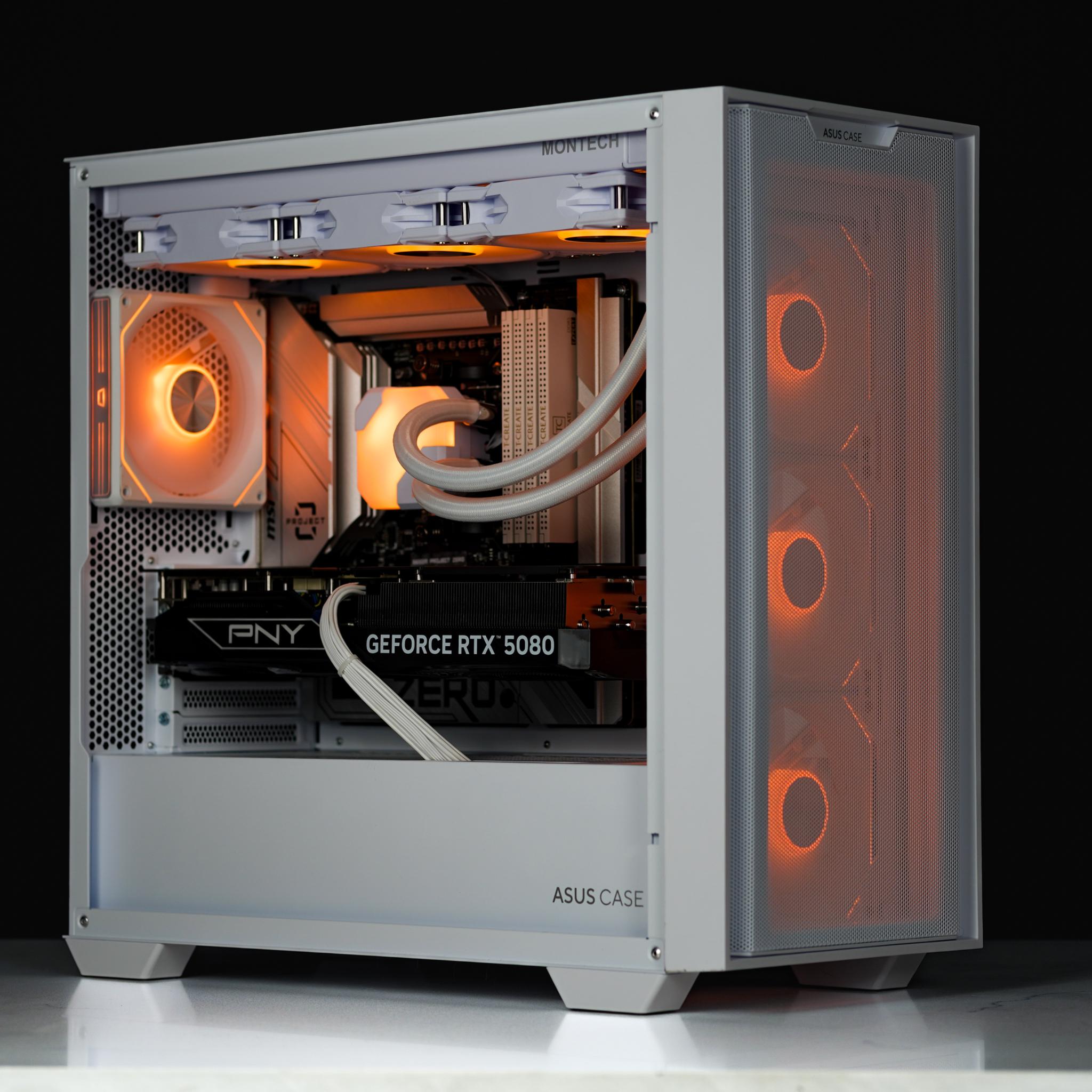 High-End Whiteout RGB 1440P/4K Gaming/Streaming PC | 7950X3D | RTX 5080 | 64GB DDR5 | 2TB NVME |