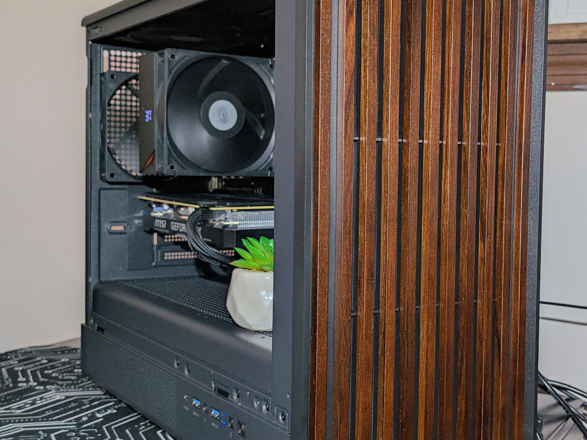 Ultra-Clean Wood Stealth PC | Ryzen 7 5800X + RTX 2060 Super | 1440p Gaming / Office Workstation