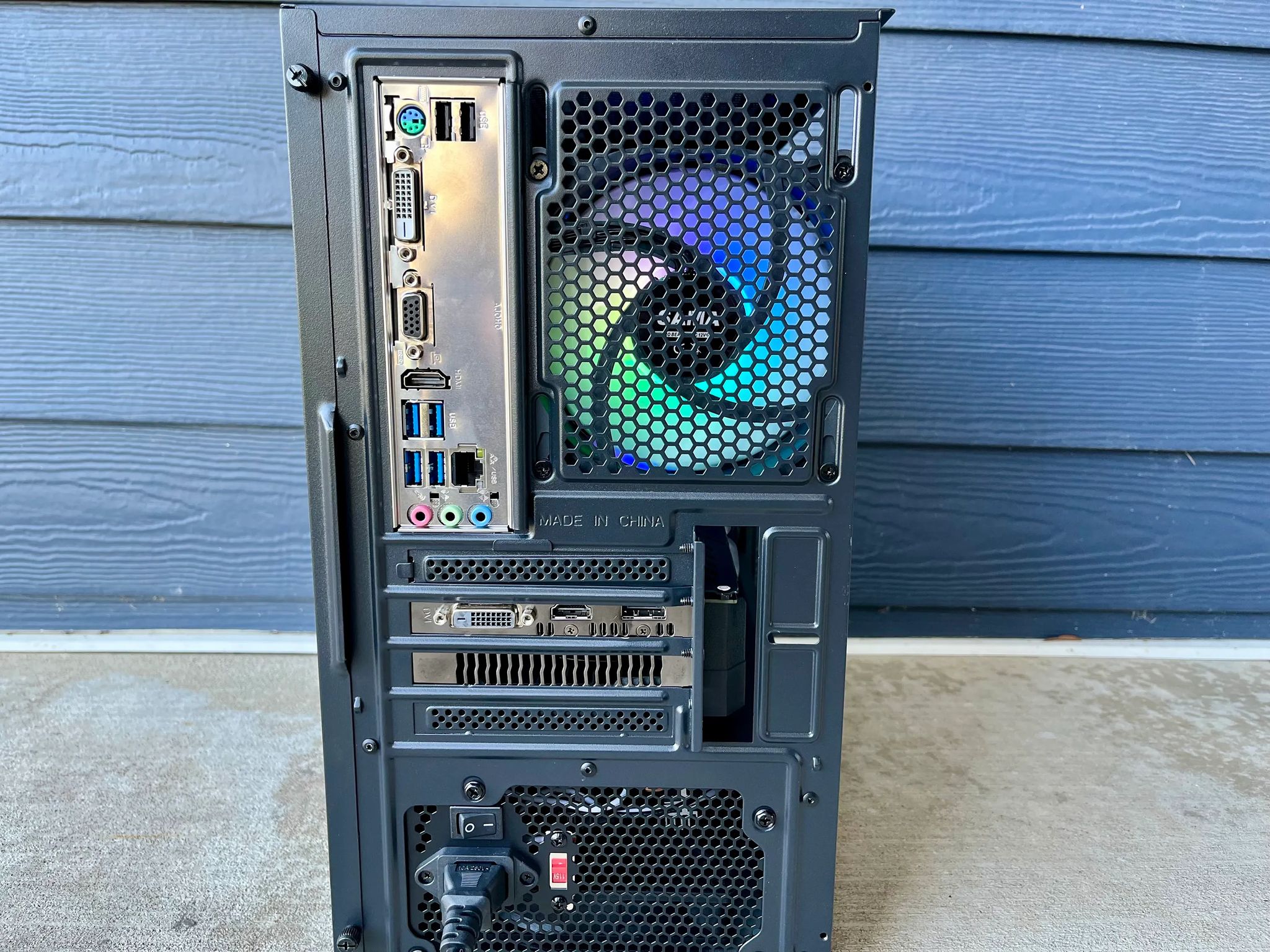 ⚫🌈Black ARGB Gaming PC⚫🌈NVIDIA GTX 1660 SUPER 6GB|AMD Ryzen 5 2600X|16GB DDR4|500GB NVME