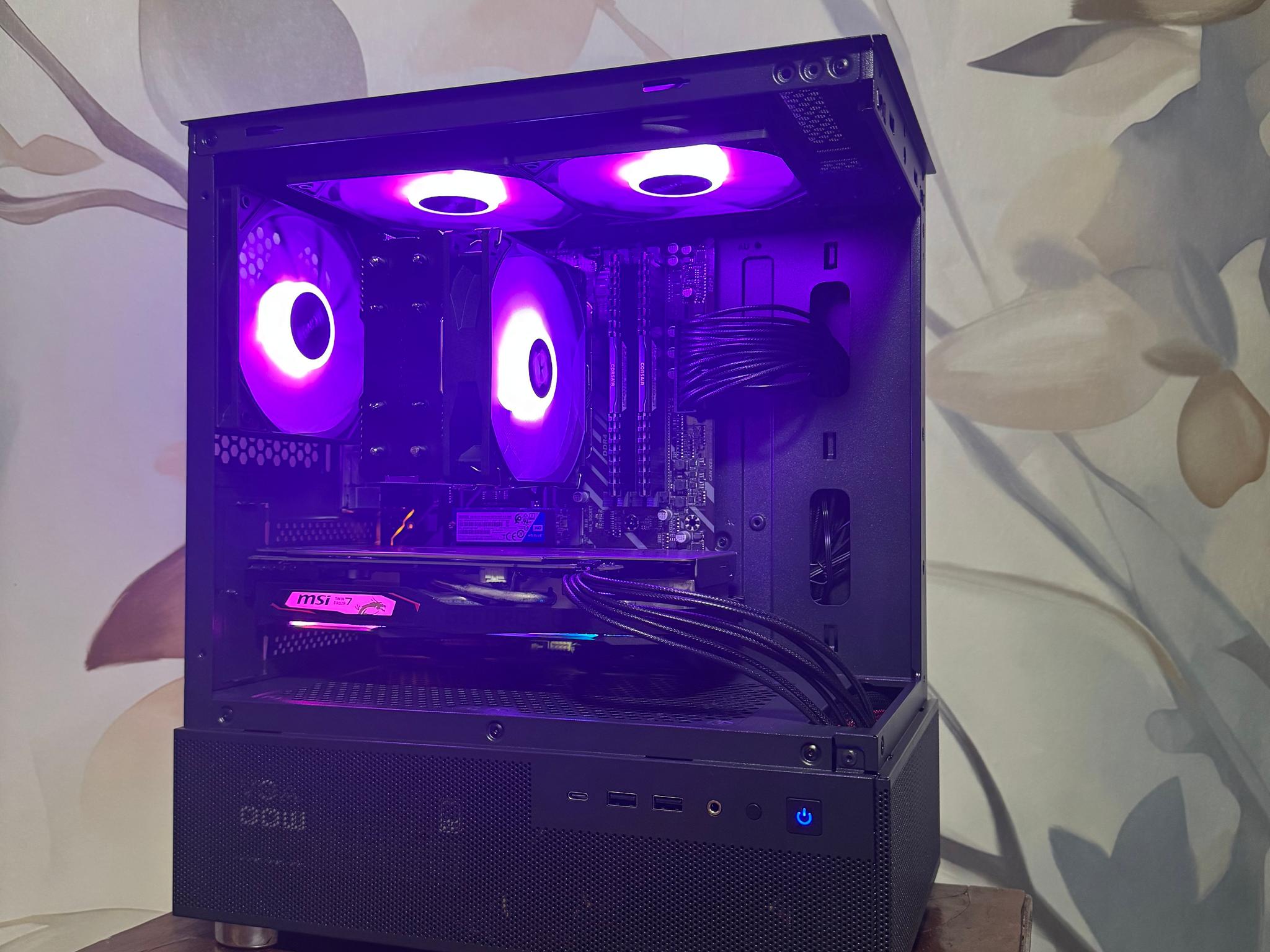 🌌 Aesthetic & Compact 1080p Gaming PC Ryzen 5 2600 | GTX 1660S | 16 GB RAM | 512GB SSD