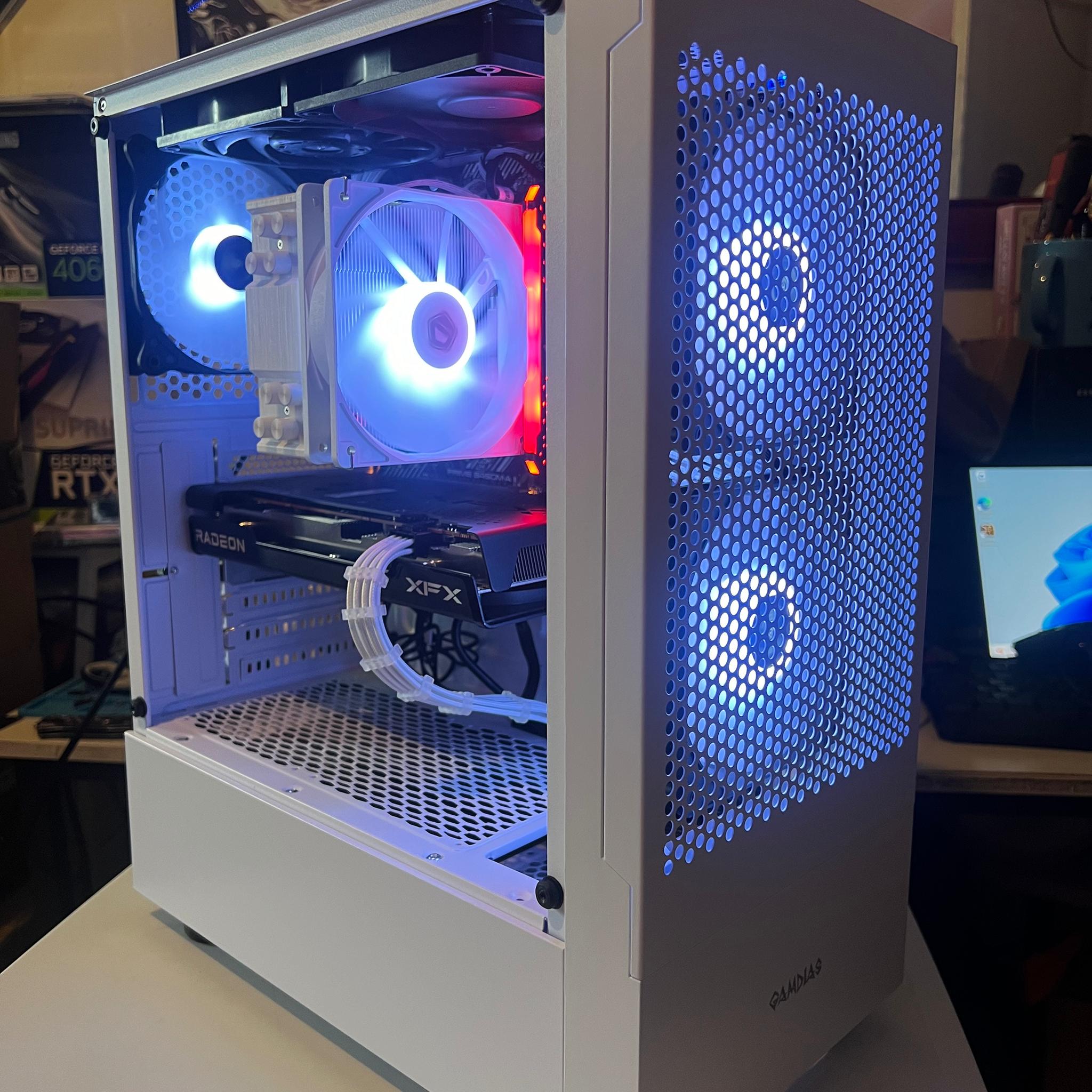 White ❄️ Gaming PC | Ryzen 5 3600 | RX 6650XT | 32GB RAM | 1TB SSD | Windows 11 Pro