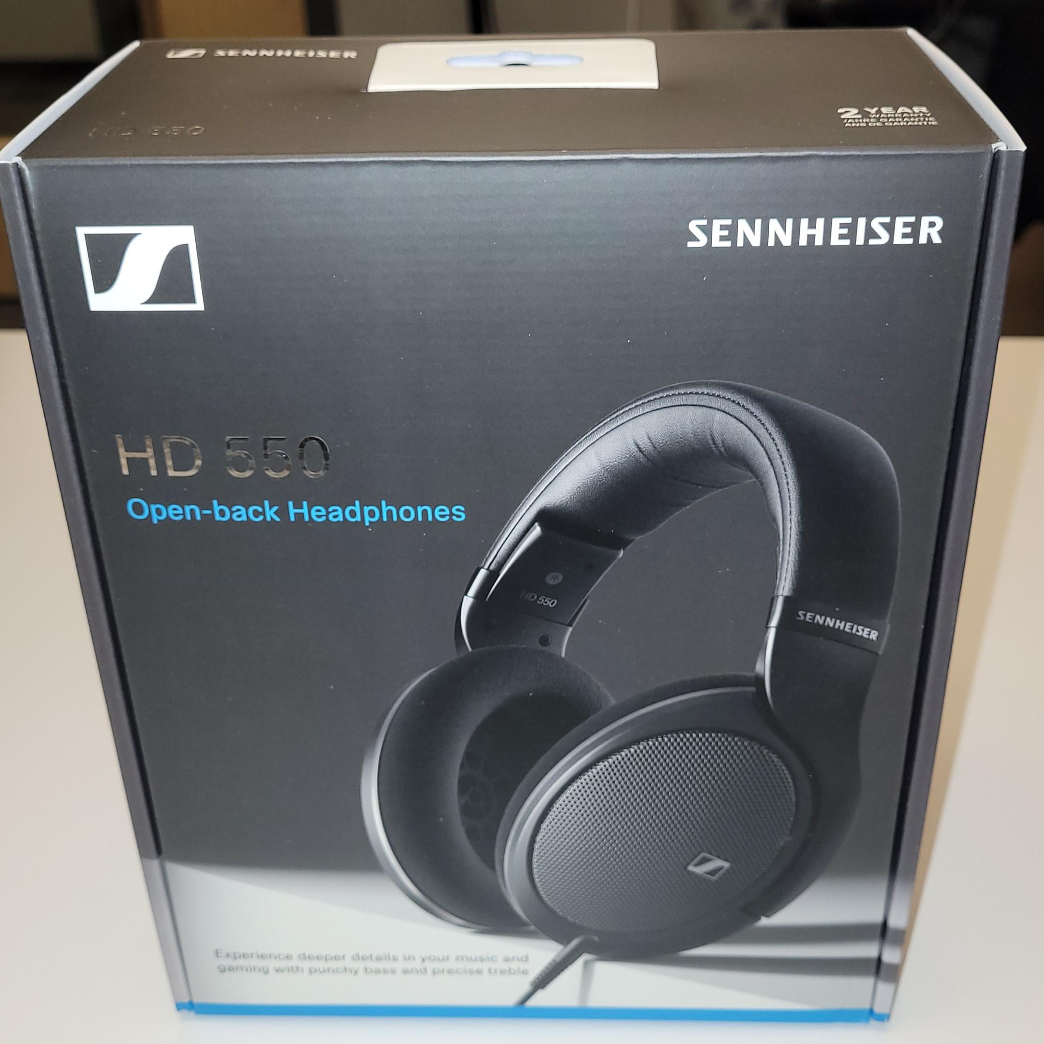 Sennheiser HD 550 Open-Back Audiophile Headphones, NEW UNOPENED