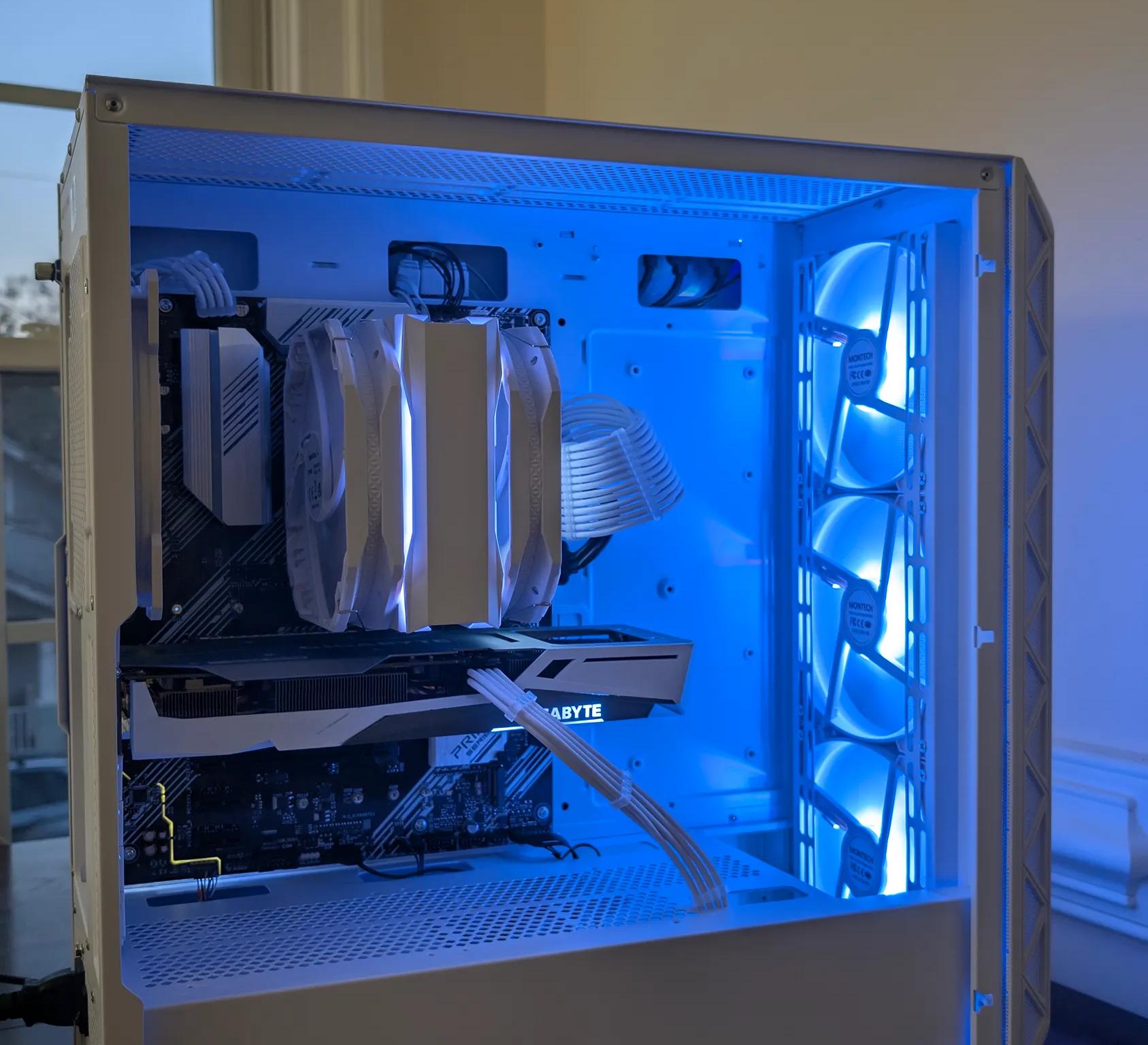 ❄️🧊👻FROZEN GHOST👻🧊❄️CUSTOM WHITE RTX 3060 12GB|AMD RYZEN 5 3600|ASUS PRIME B550-PLUS|1080P BEAST