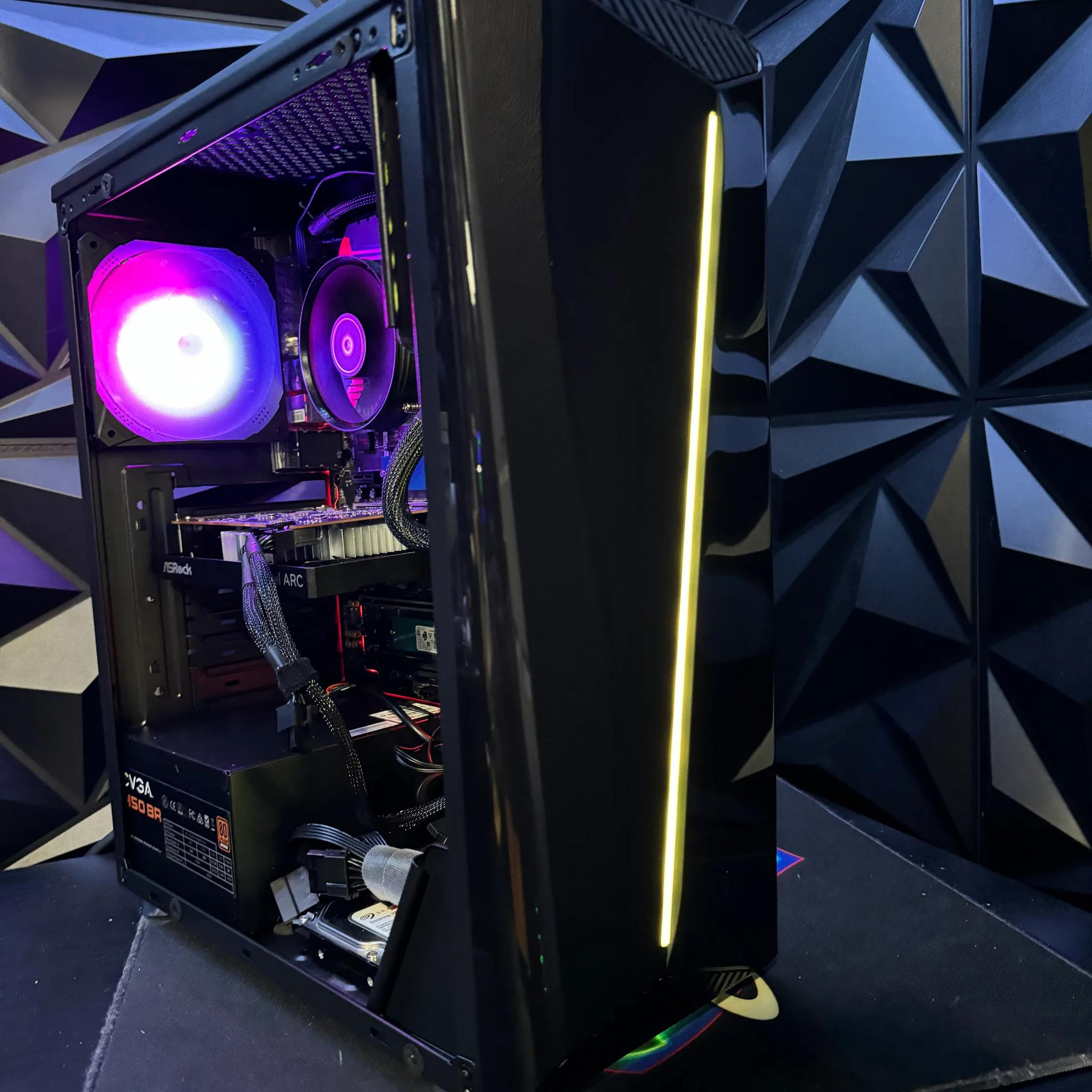 𖥔Black Budget Bomber𖥔 i5 6500|Intel Arc 380 | 16 GB DDR4 𖥔 Tusker Build 6580