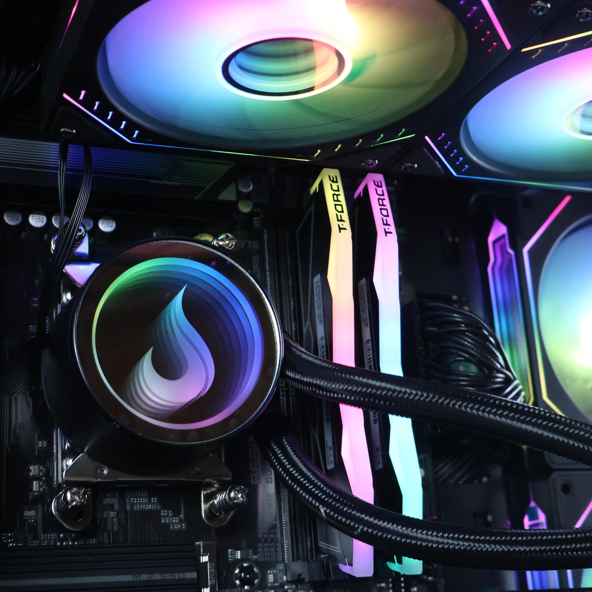 ⚫ Ryzen 7 7700/RX 9060XT 16GB Gaming/Streaming PC ⚫