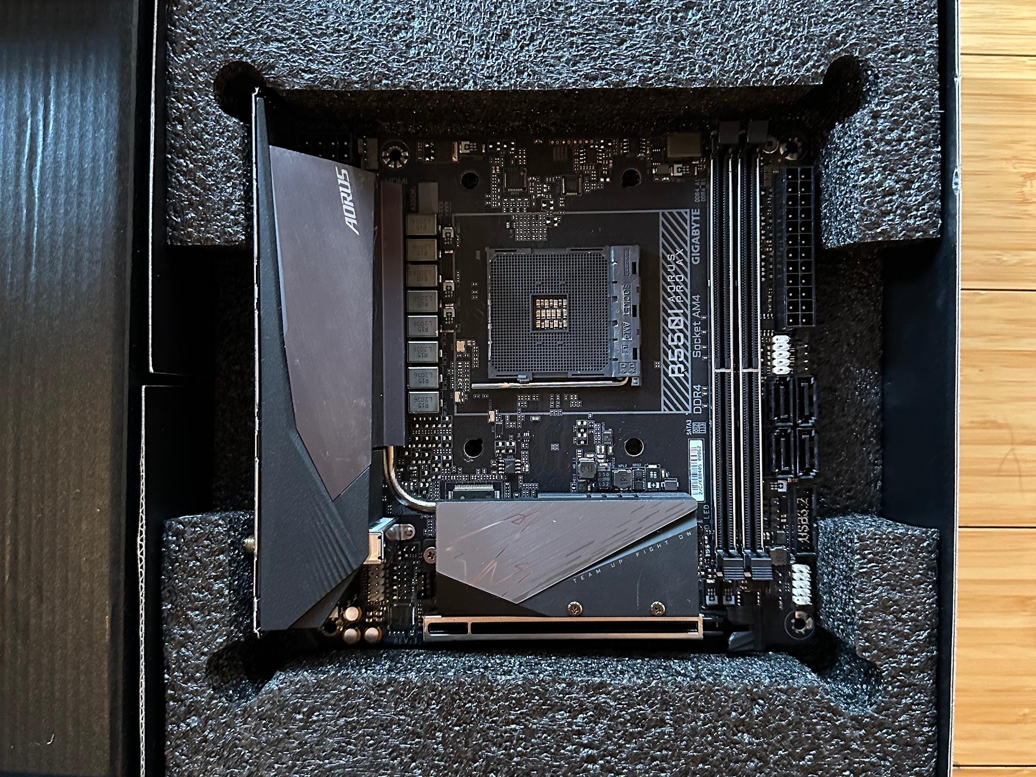 Gigabyte B550I AORUS PRO AX Mini ITX AM4 Motherboard (Lightly Used, In Box)