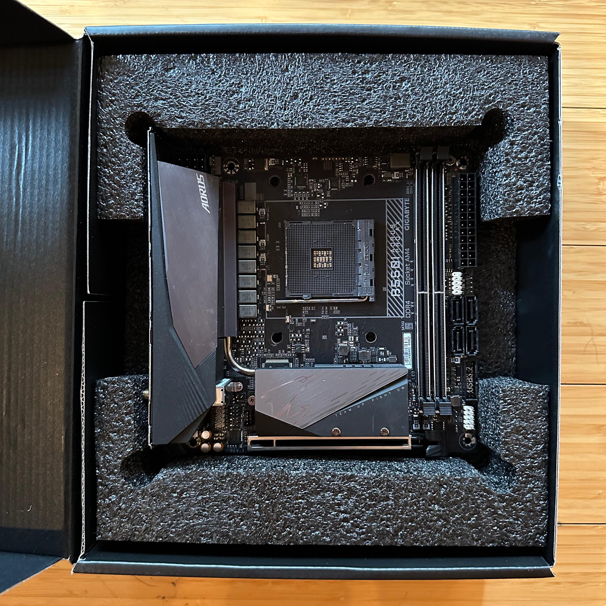 Gigabyte B550I AORUS PRO AX Mini ITX AM4 Motherboard (Lightly Used, In Box)