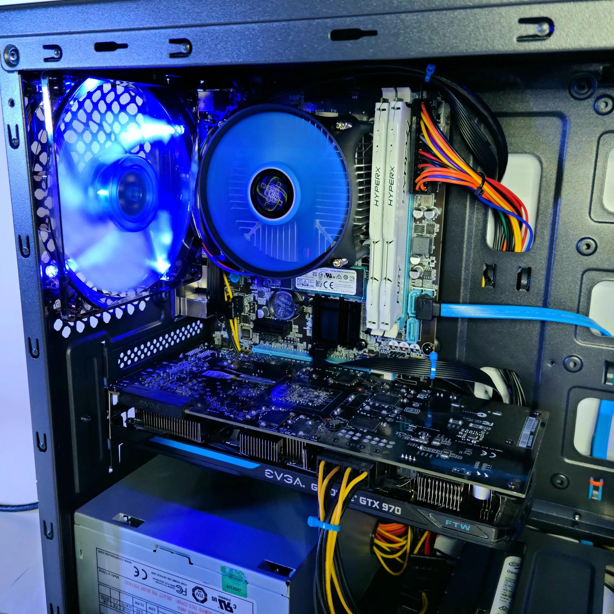 WTX7 Gaming PC Custom i5 Windows 10 Pro GTX 970 800GB Desktop Powerstation