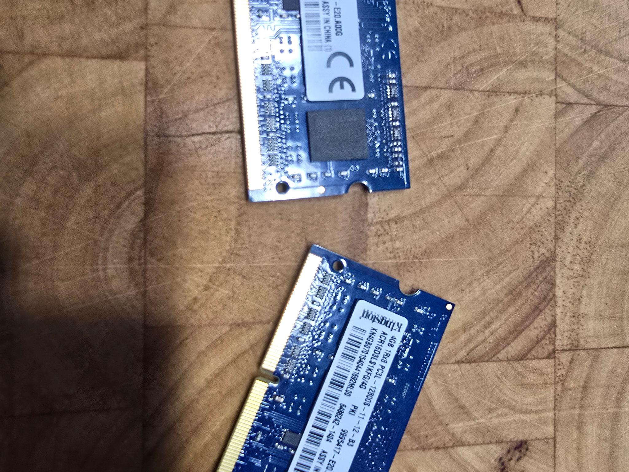 Kingston 4GB x 2 1600MHz PC3-12800 1.35V SODIMM DDR3L Memory 2-4gb sticks=8gb