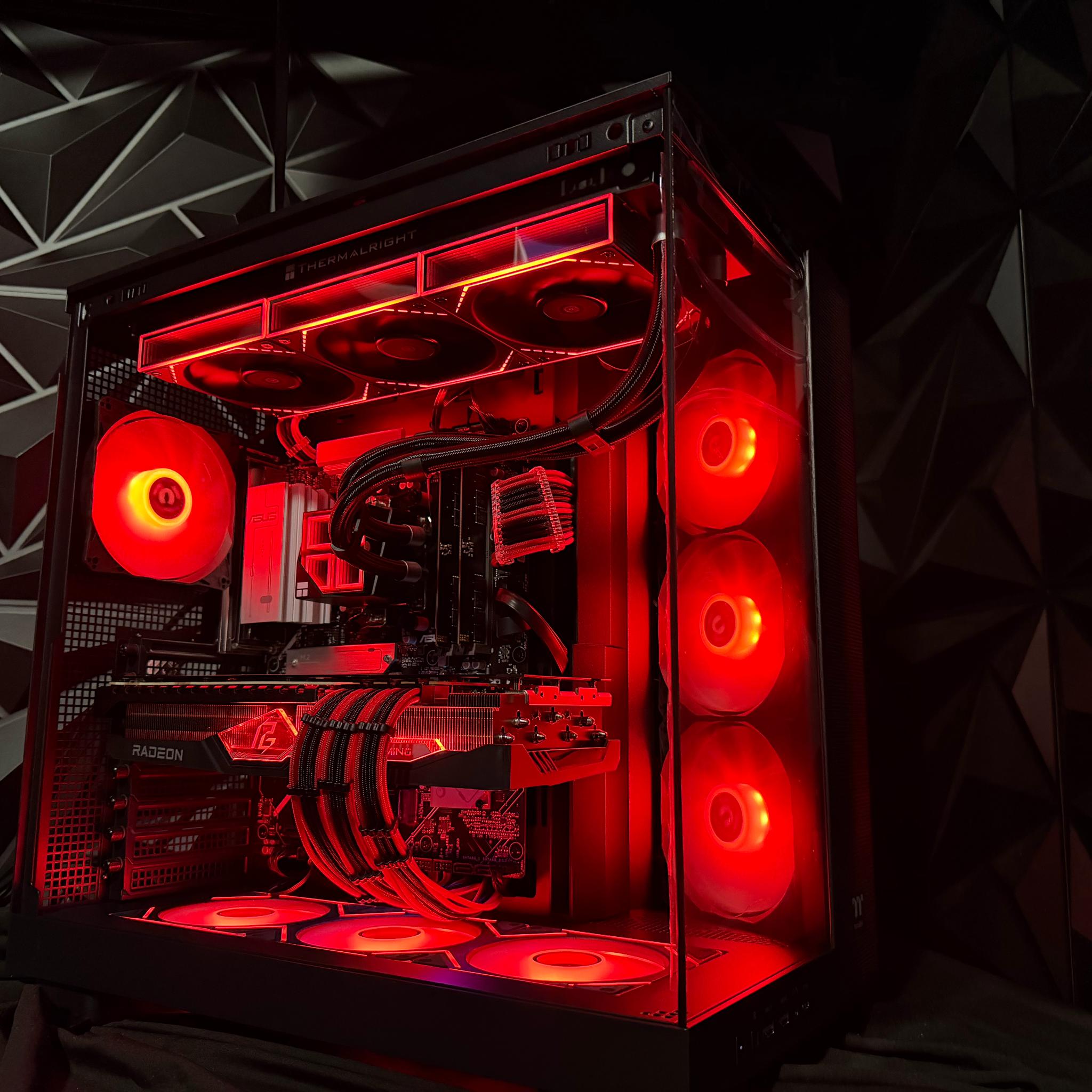 🔥🚀 RED LEADER 🚀🔥 Ryzen 9 7900X| RX 7900XTX 24 GB | 64 GB DDR5| 4 TB NVMe| 850W PSU