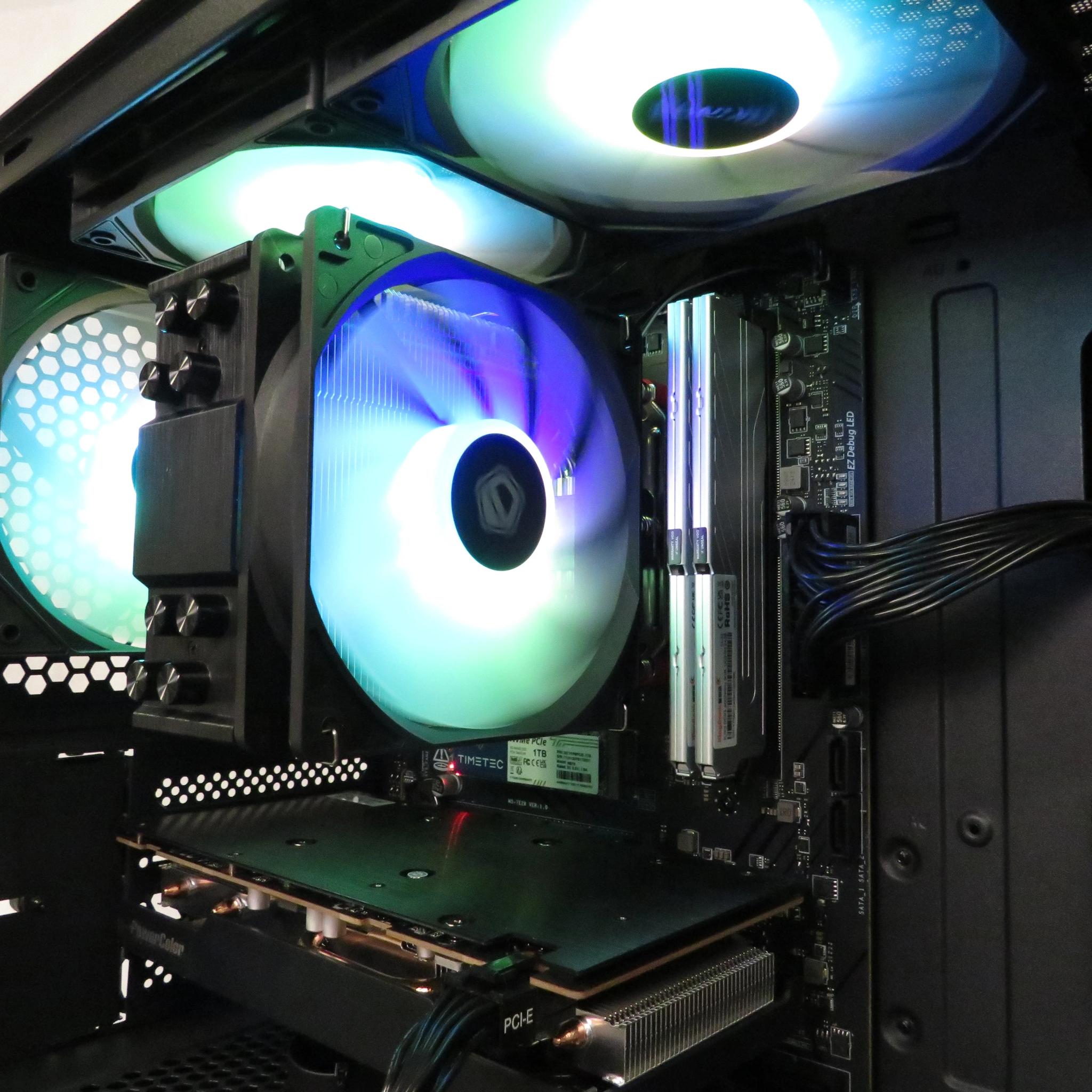 AM5 GAMER! Ryzen 5 7500F + RX 7600 + 16 GB DDR5 + 1 TB NVME