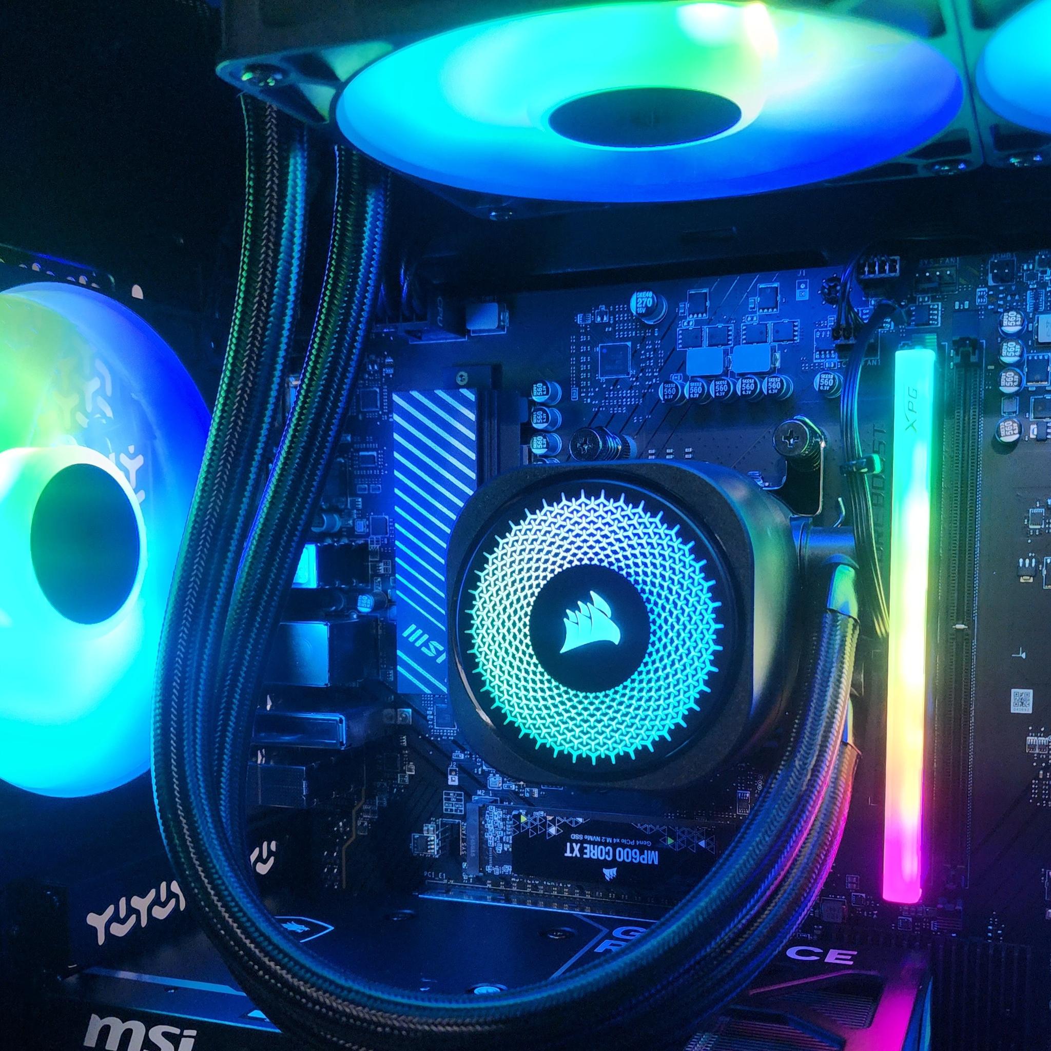 Gaming PC Ryzen 5 9600X 16GB RAM 1TB SSD RTX 5060  8GB Windows 11 Computer