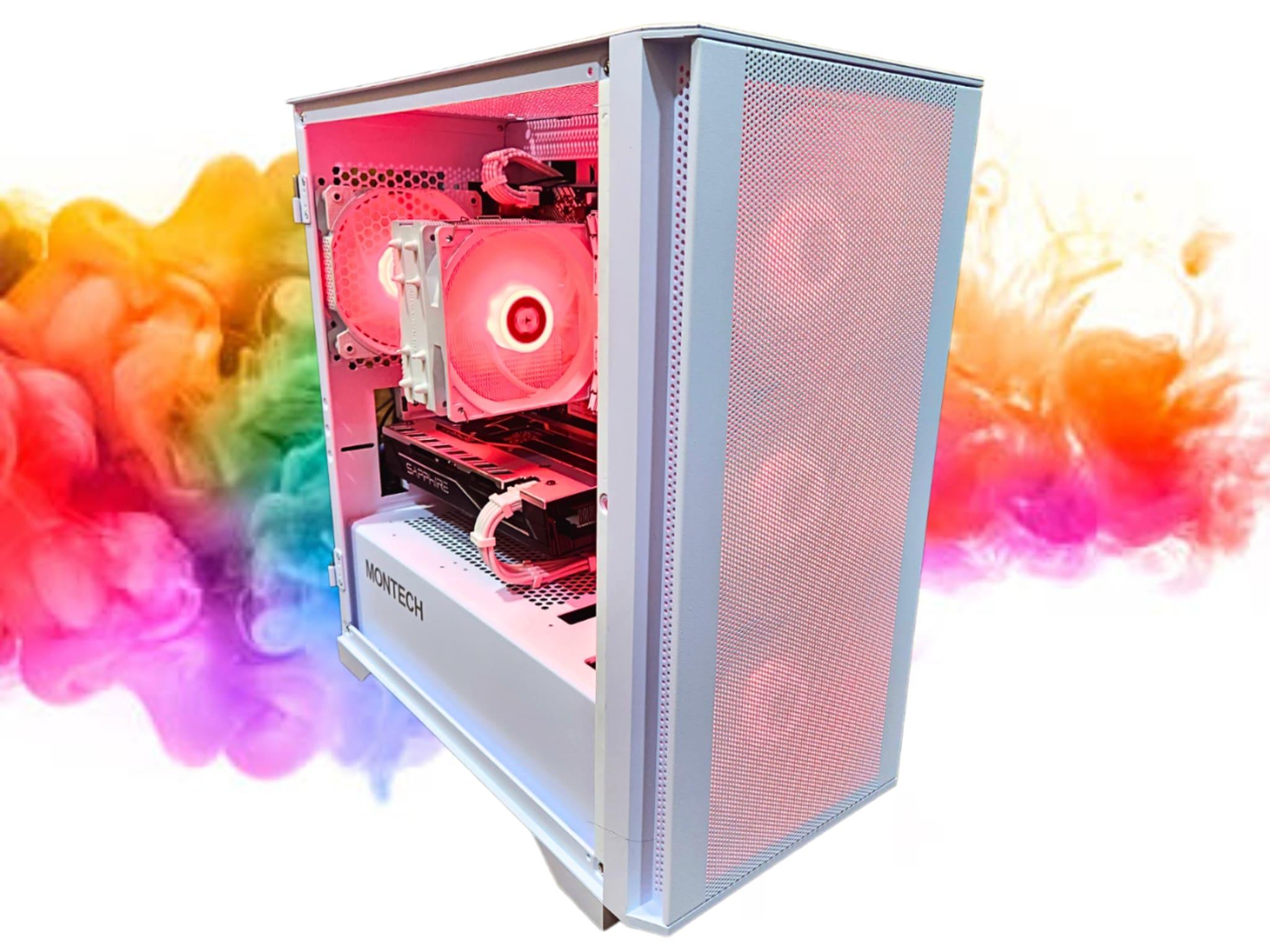 SALE: RX 580 8GB + Ryzen 5 + 512GB SSD + 16GBs RAM + 5 RGB Fans ( White RGB Gaming PC )