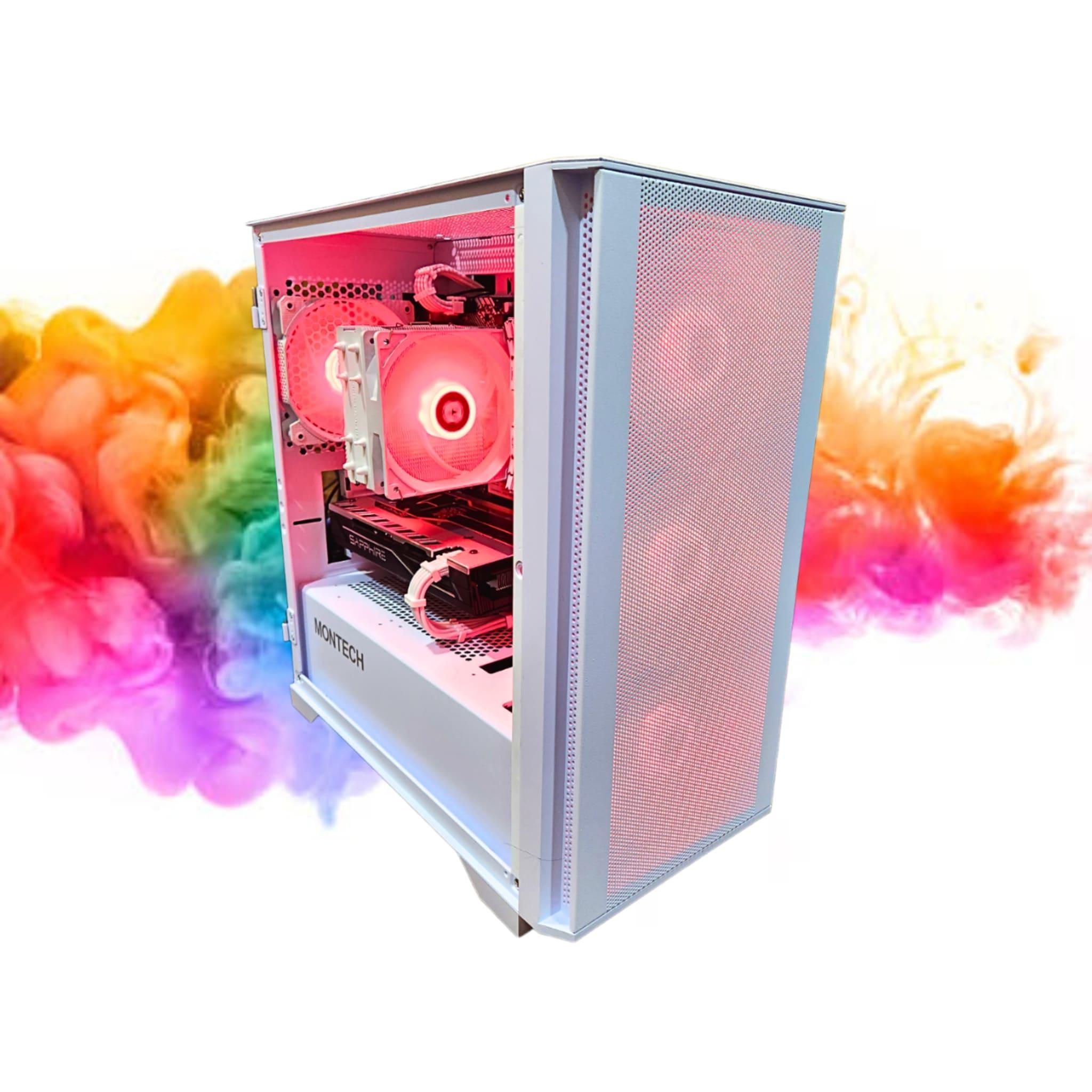 SALE: RX 580 8GB + Ryzen 5 + 512GB SSD + 16GBs RAM + 5 RGB Fans ( White RGB Gaming PC )