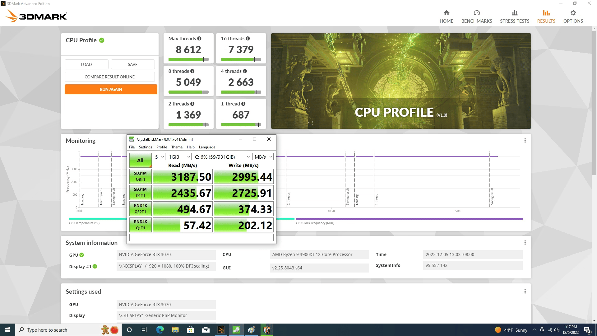 Alpha 5|| Gaming PC-Ryzen 3900XT 12Cores-MSI RTX 3070 Gaming X-32GB DDR4 RAM- 1 TB SSD