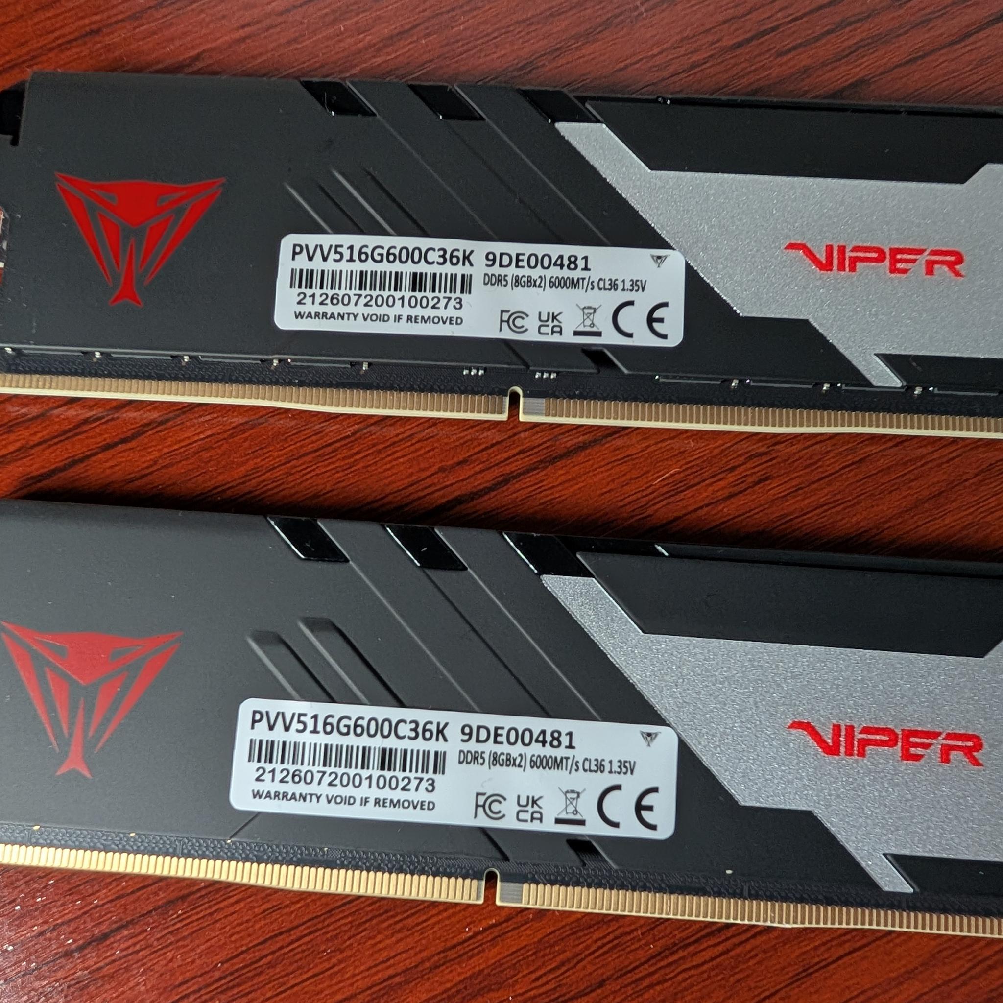 Patriot Viper Venom 16GB (2x8GB) DDR5 6000 CL36 RAM
