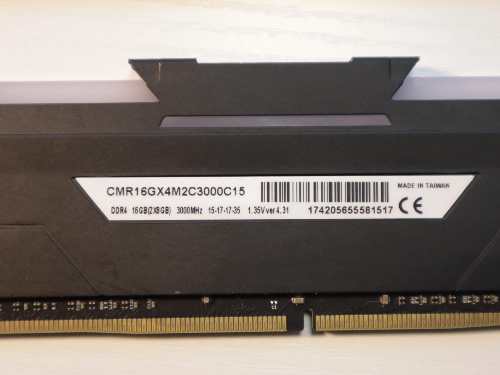 16GB Corsair Vengeance RGB 2x8GB DDR4 RAM