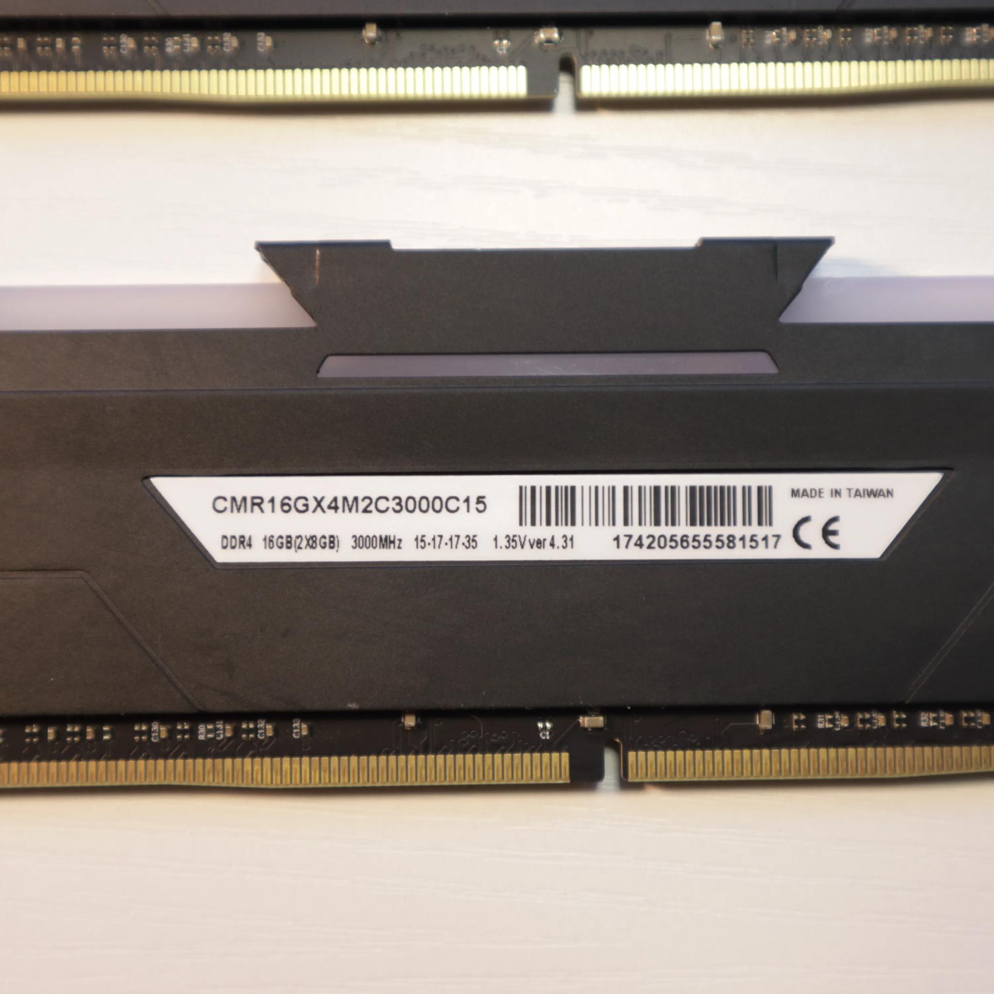16GB Corsair Vengeance RGB 2x8GB DDR4 RAM